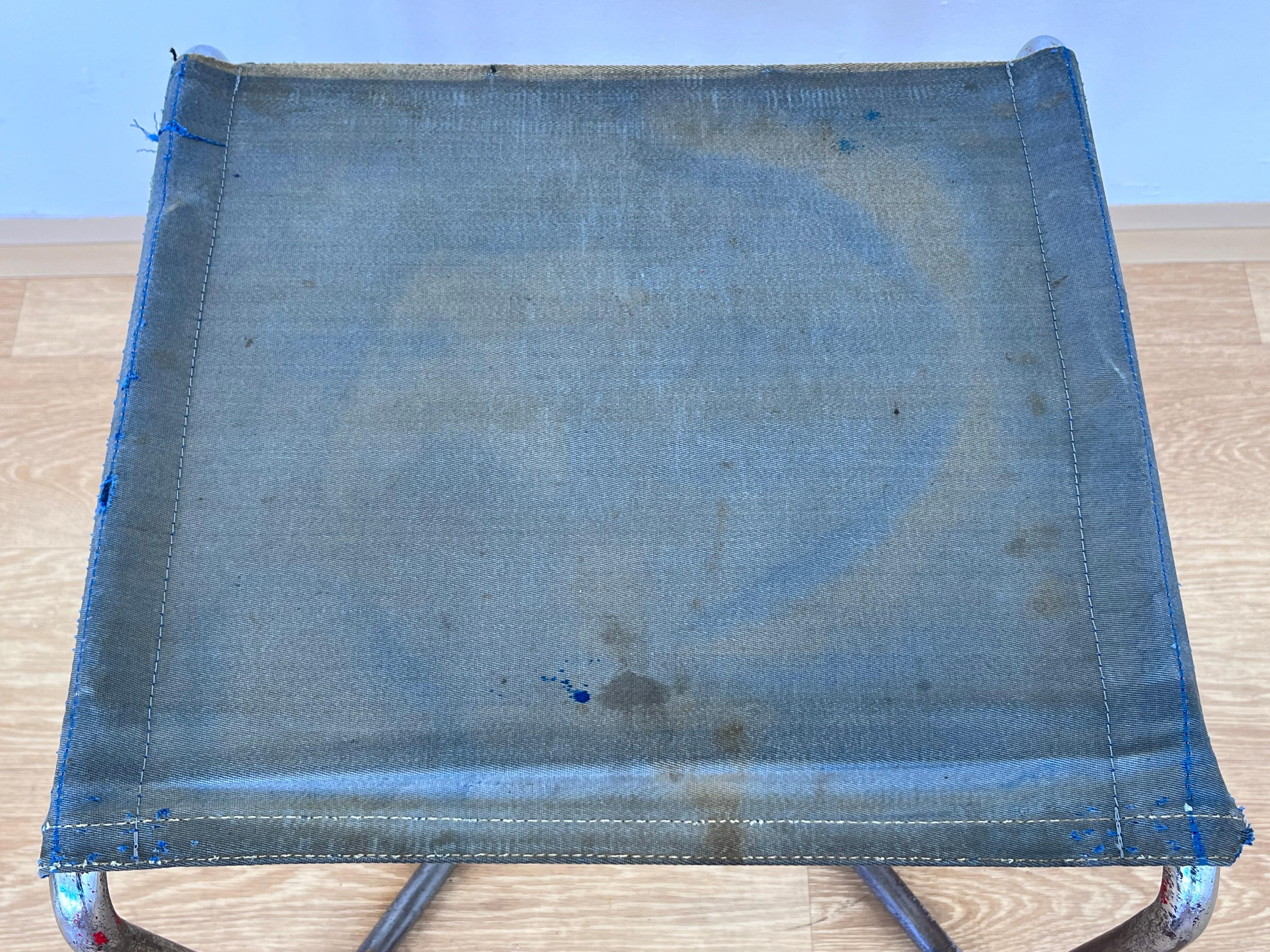 Taburete cromado Bauhaus Thonet B8 de Marcel Breuer, 1930 'Eisengarn en venta 2