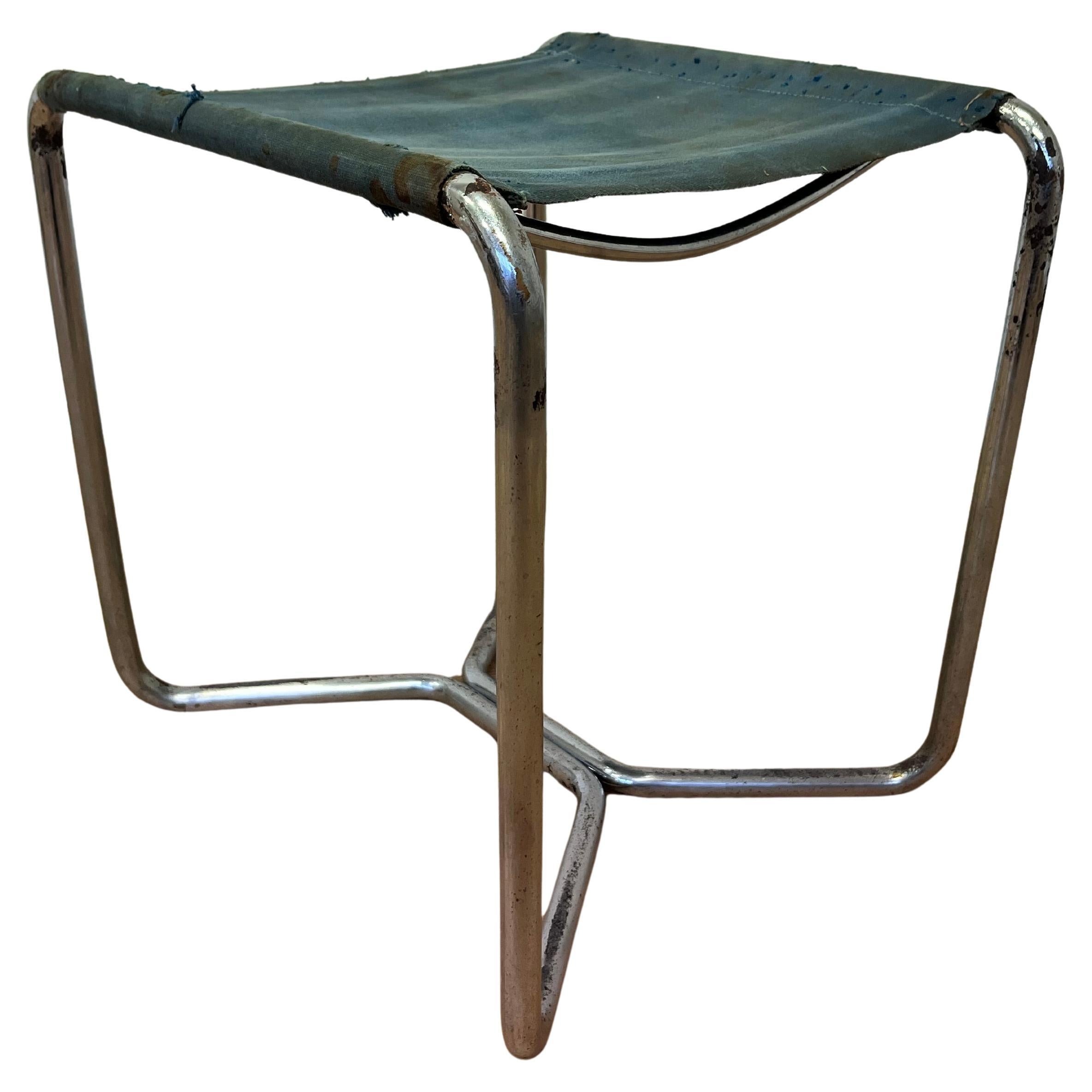 Chrome Bauhaus Stool Thonet B8 by Marcel Breuer, 1930/eisengarn im Angebot