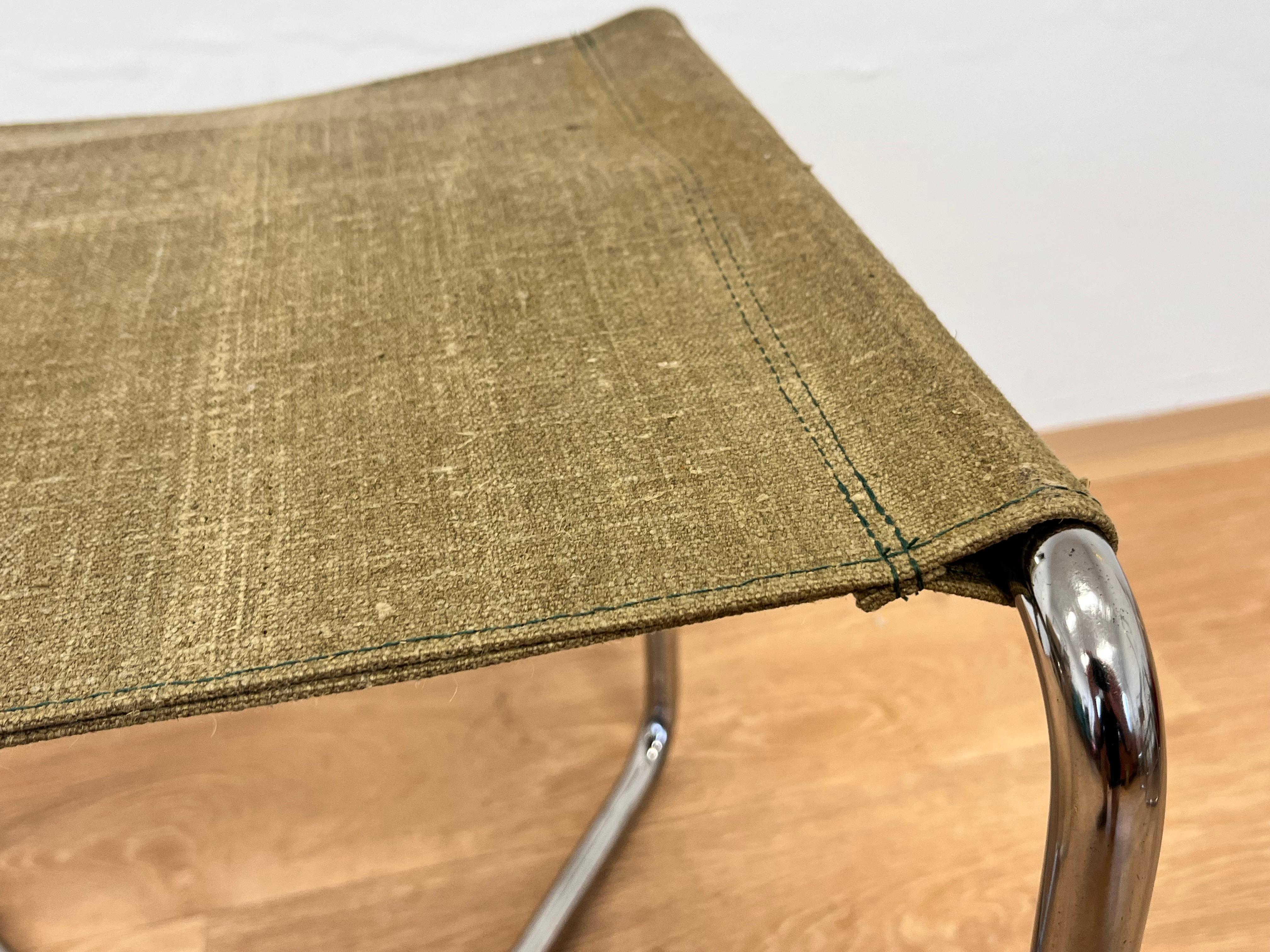 German Chrome Bauhaus Stool Thonet B8 by Marcel Breuer, 1930 For Sale