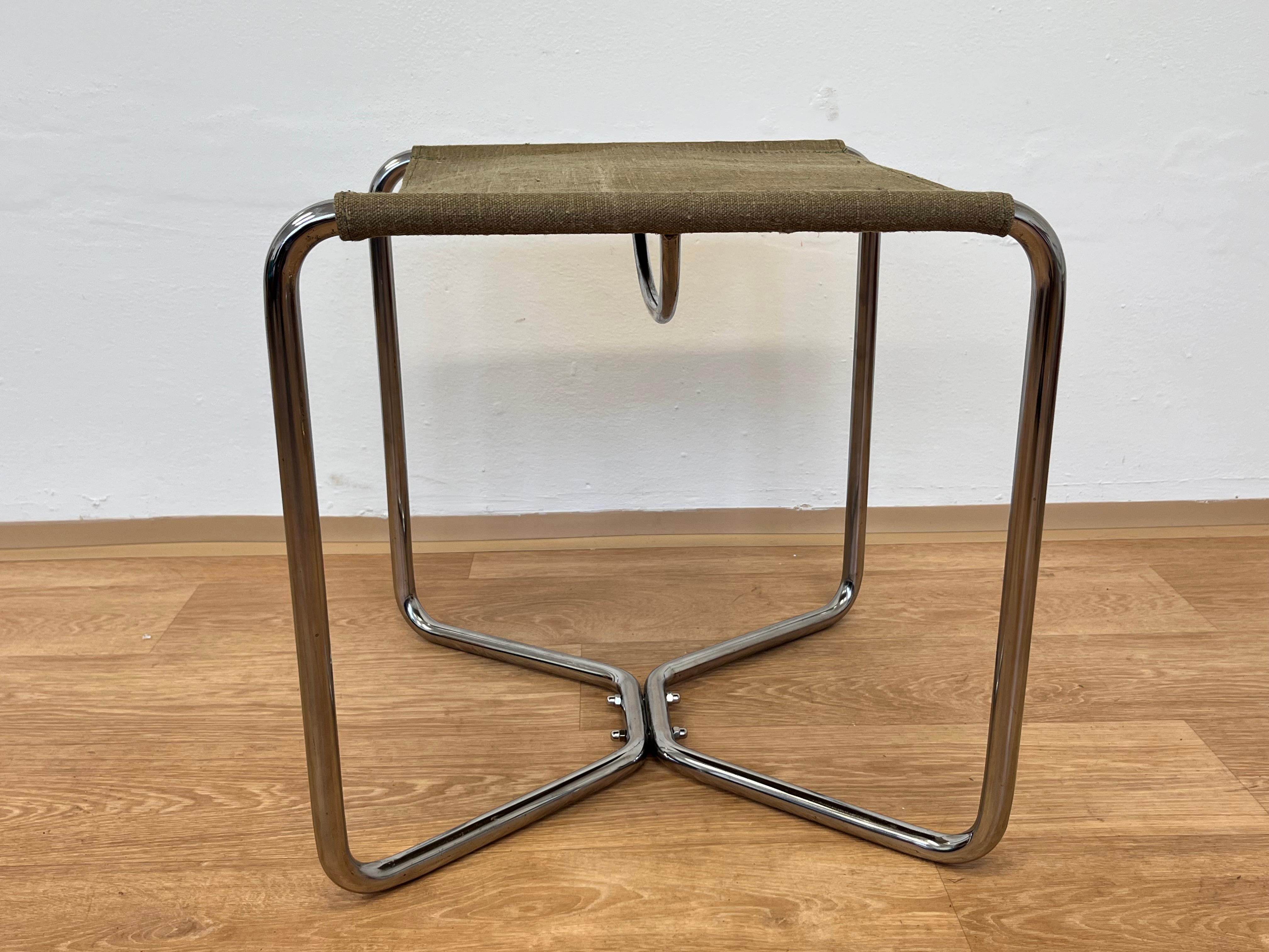 Early 20th Century Chrome Bauhaus Stool Thonet B8 by Marcel Breuer, 1930 For Sale