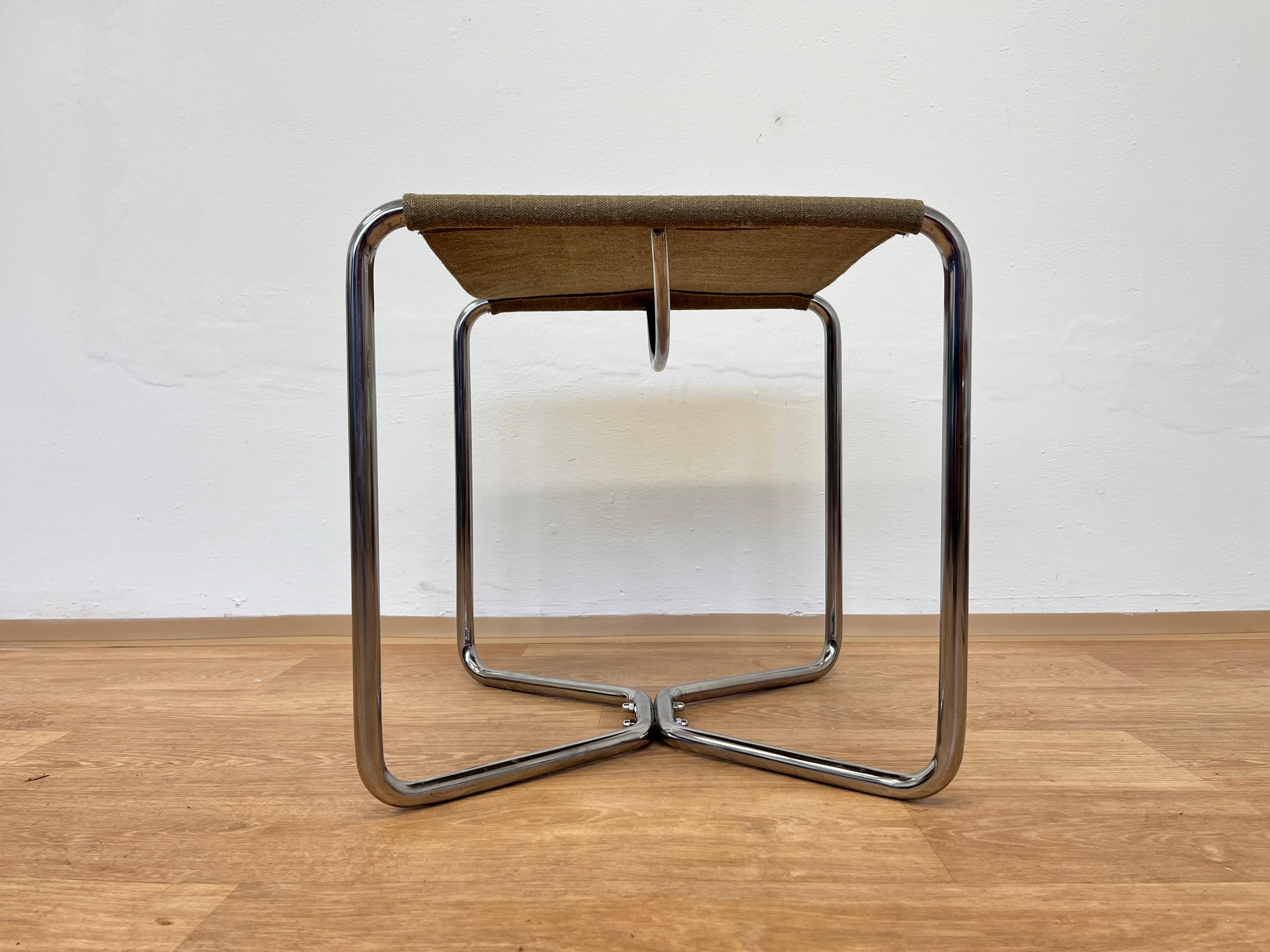 Chrome Bauhaus Stool Thonet B8 by Marcel Breuer, 1930 For Sale 1