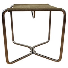 Chrome Bauhaus Stool Thonet B8 by Marcel Breuer, 1930