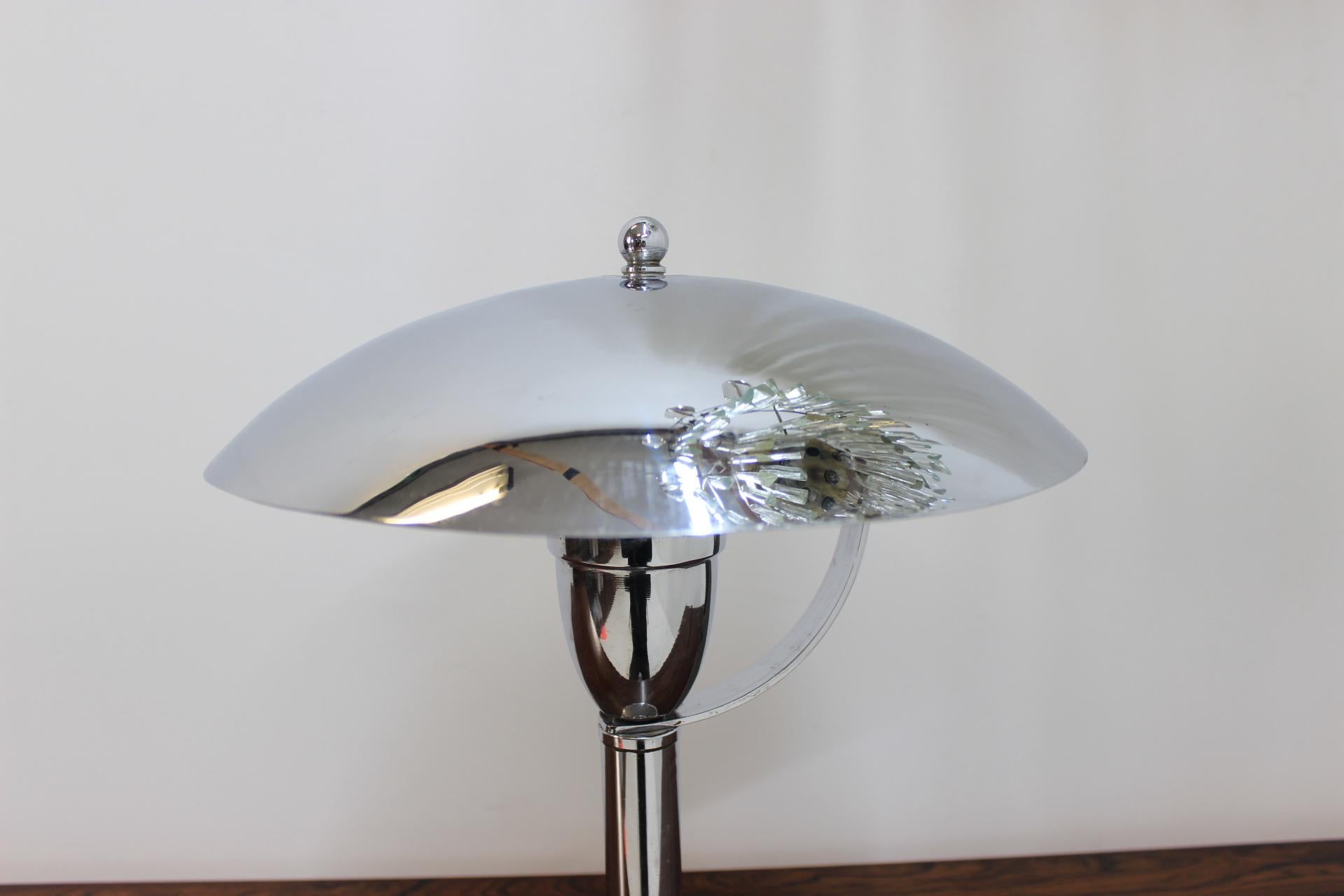 Mid-20th Century Chrome Bauhaus Table Lamp, 1930s