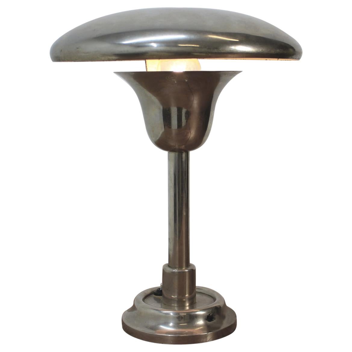 Chrome Bauhaus Table Lamp, 1930s
