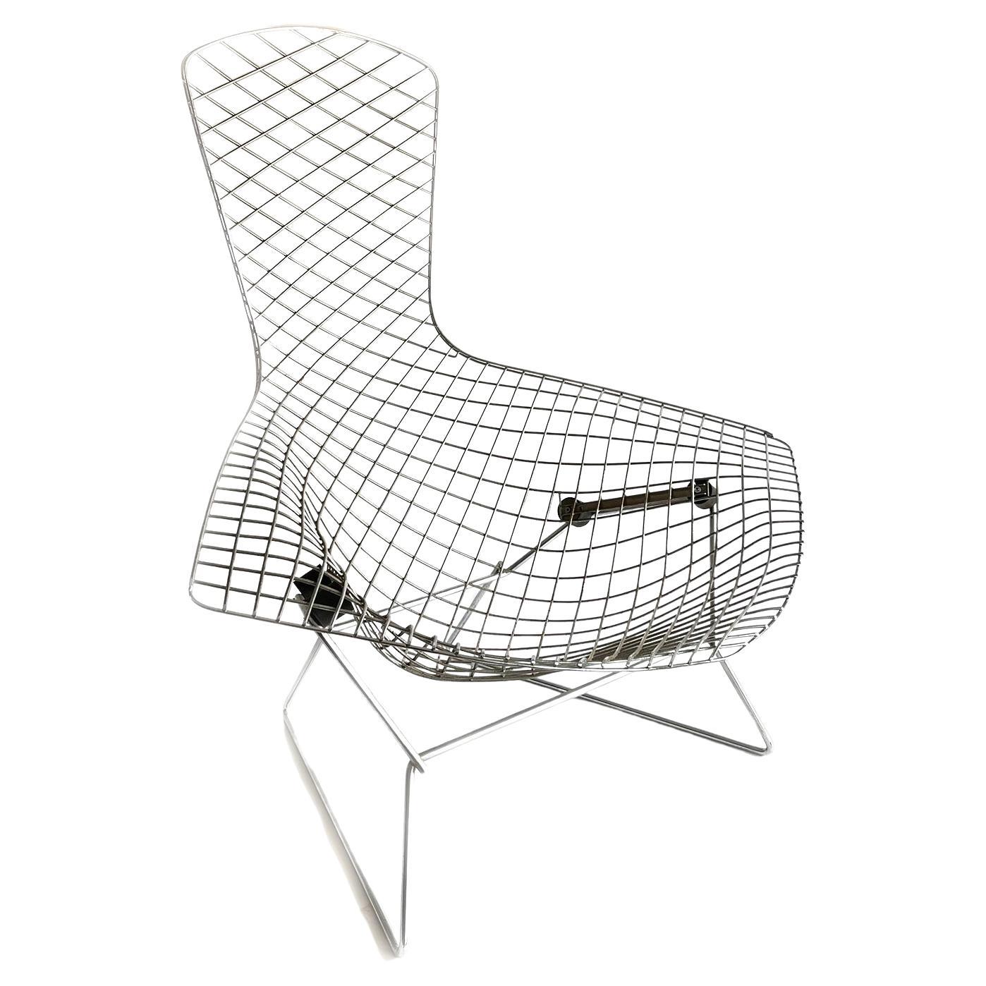 Chrome Bird Chair by Harry Bertoia for Knoll International, 1952 For Sale