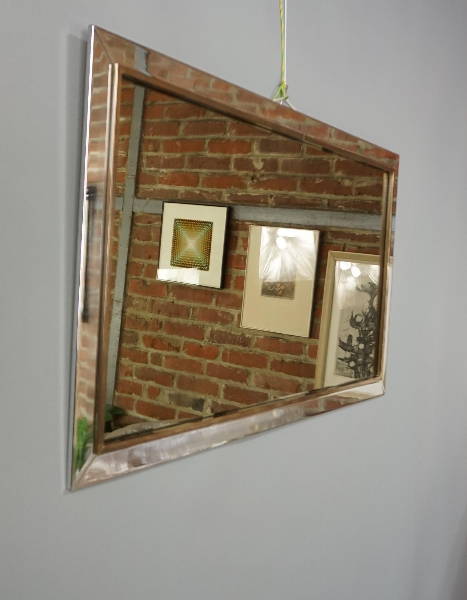 Chrome Brass And Bronze Colored Mirror By BC Design  1