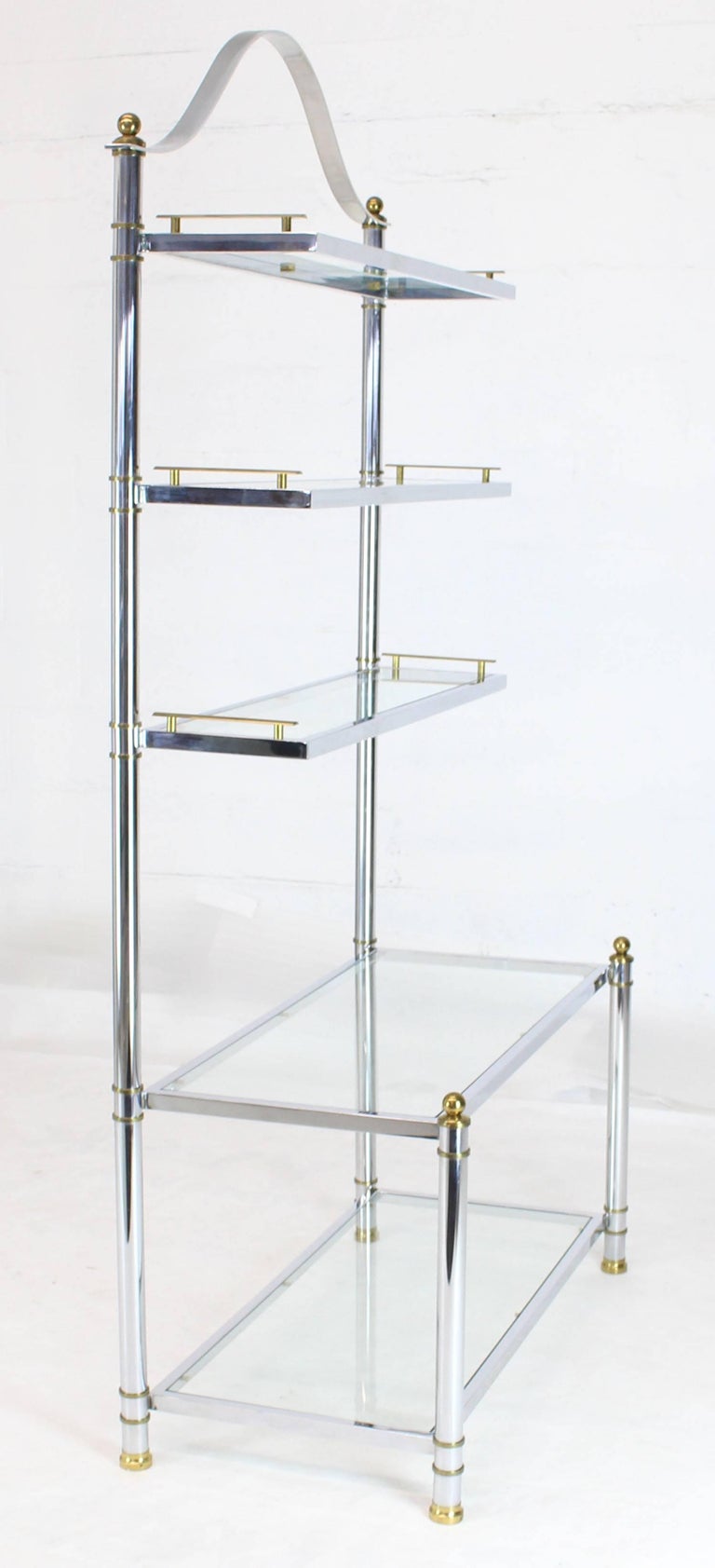 Mid century modern bakers rack clearance