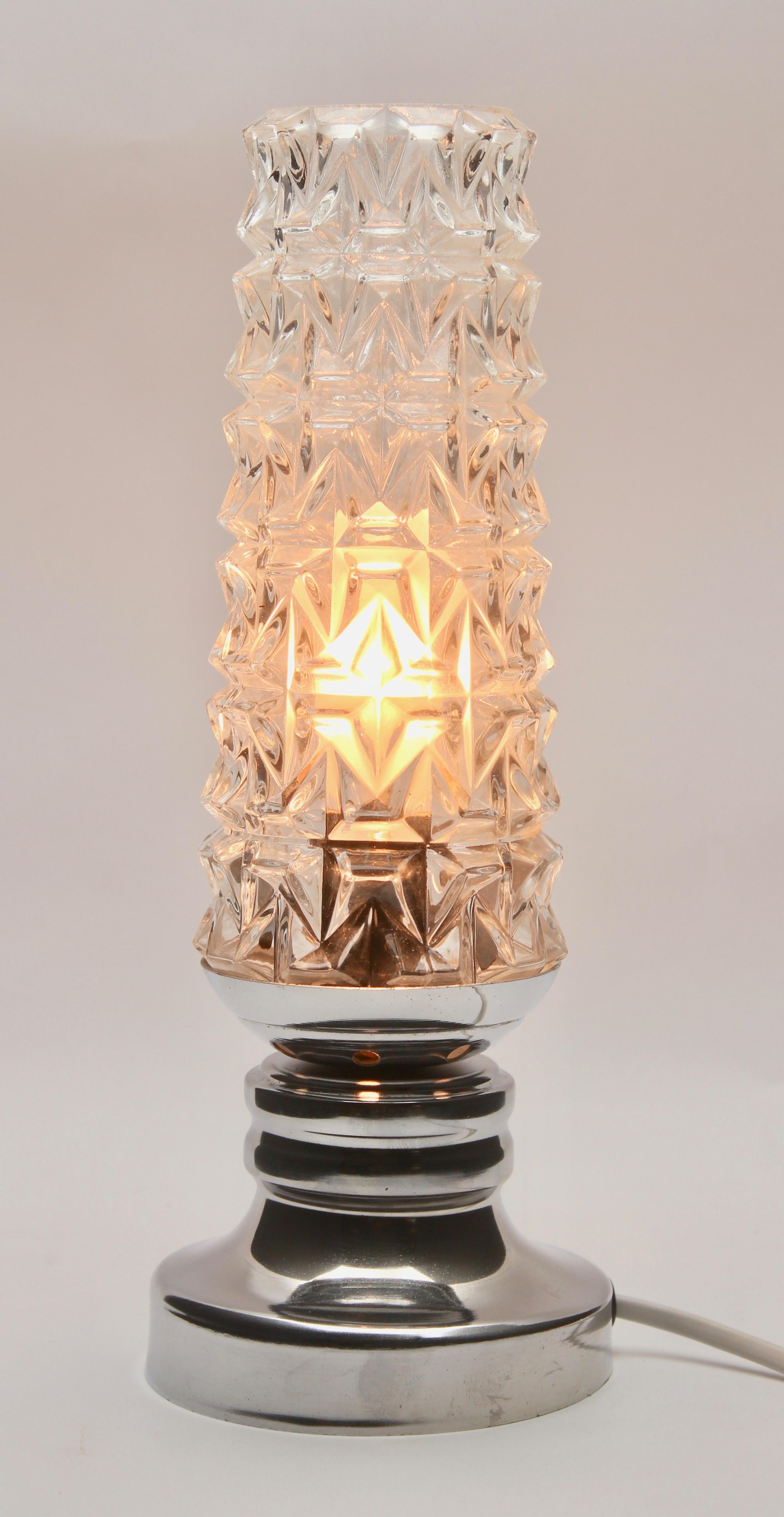 German Chrome Bubble Table Lamp or Desk, Set of 2 Midcentury, 1960s