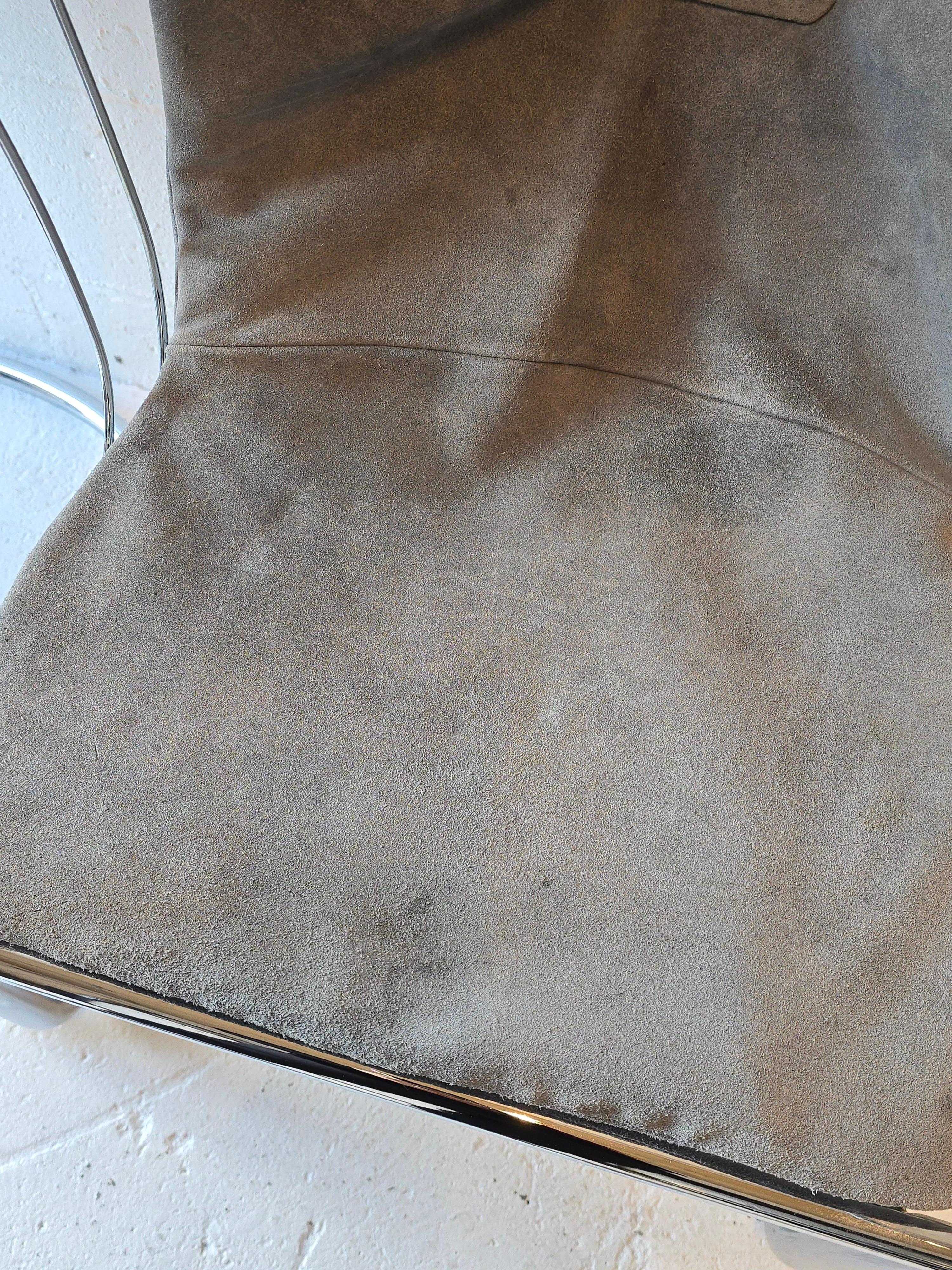 Chrome Cantilever Chairs 1970s Gastone Rinaldi For Sale 2
