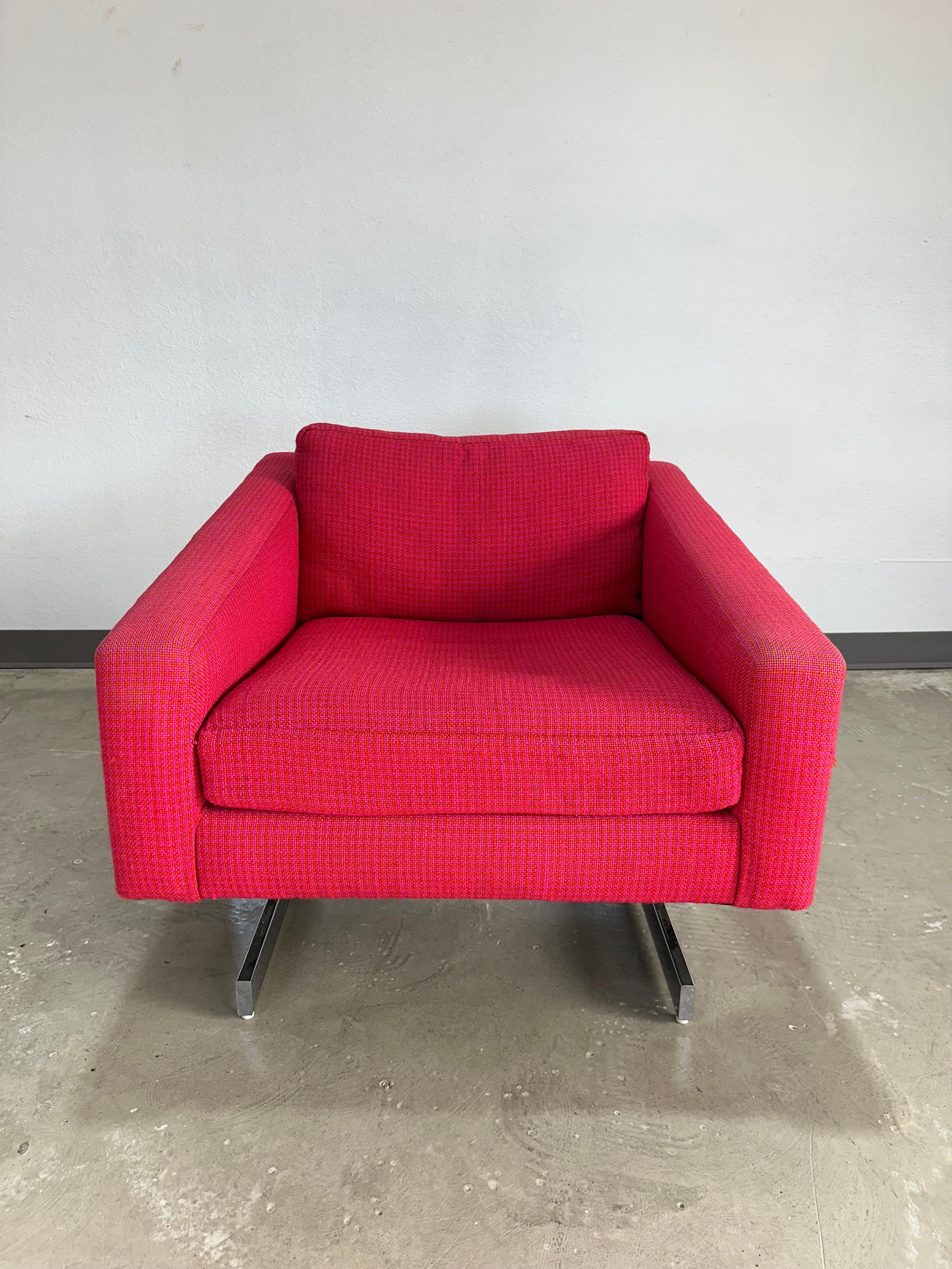 Silla Club Cantilever Cromada de Jules Heumann para Metropolitan Pulido en venta