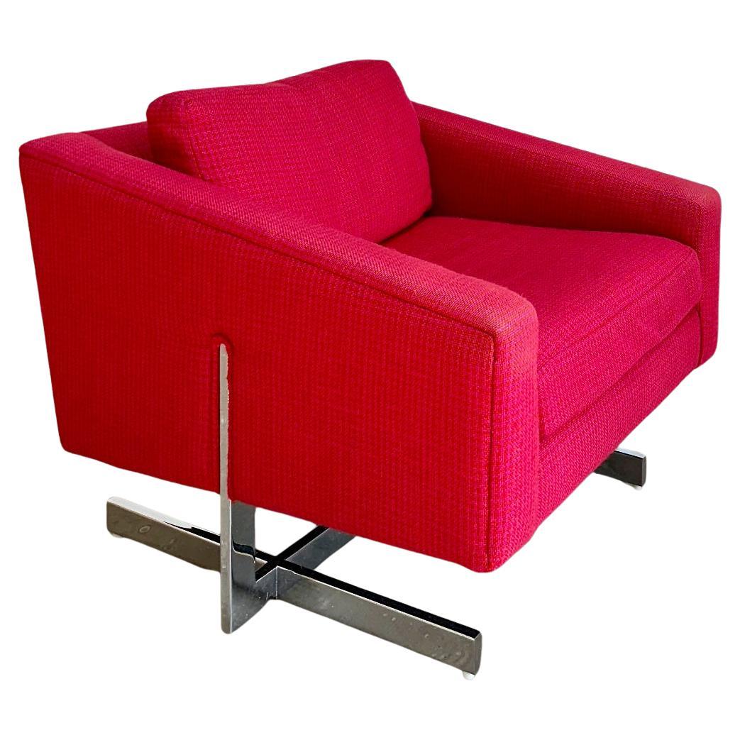 Chrome Cantilevered Club Chair by Jules Heumann for Metropolitan