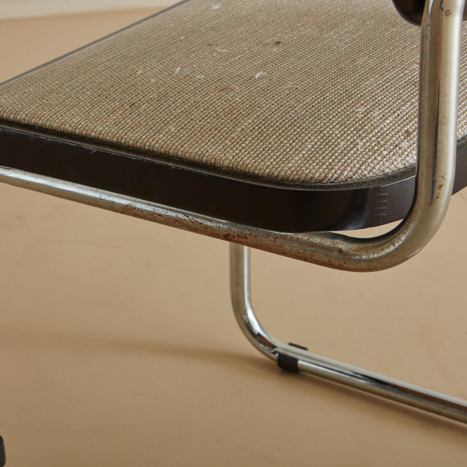 Chrome Cantilevered Desk Chair in the Style of Marcel Breuer 5