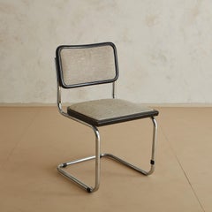Chrome Cantilevered Desk Chair in the Style of Marcel Breuer