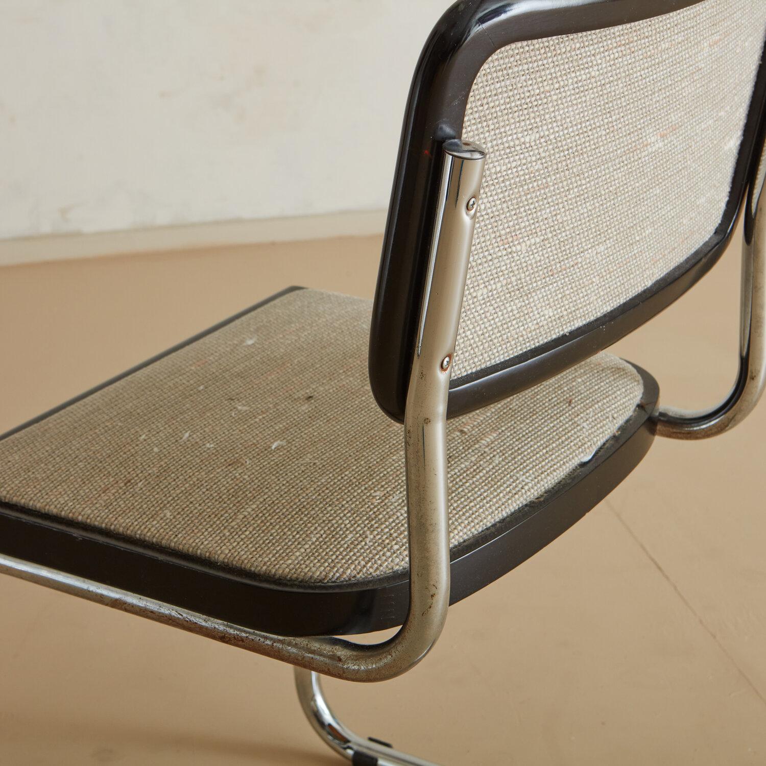 Chrome Cantilevered Desk Chair in the Style of Marcel Breuer 2