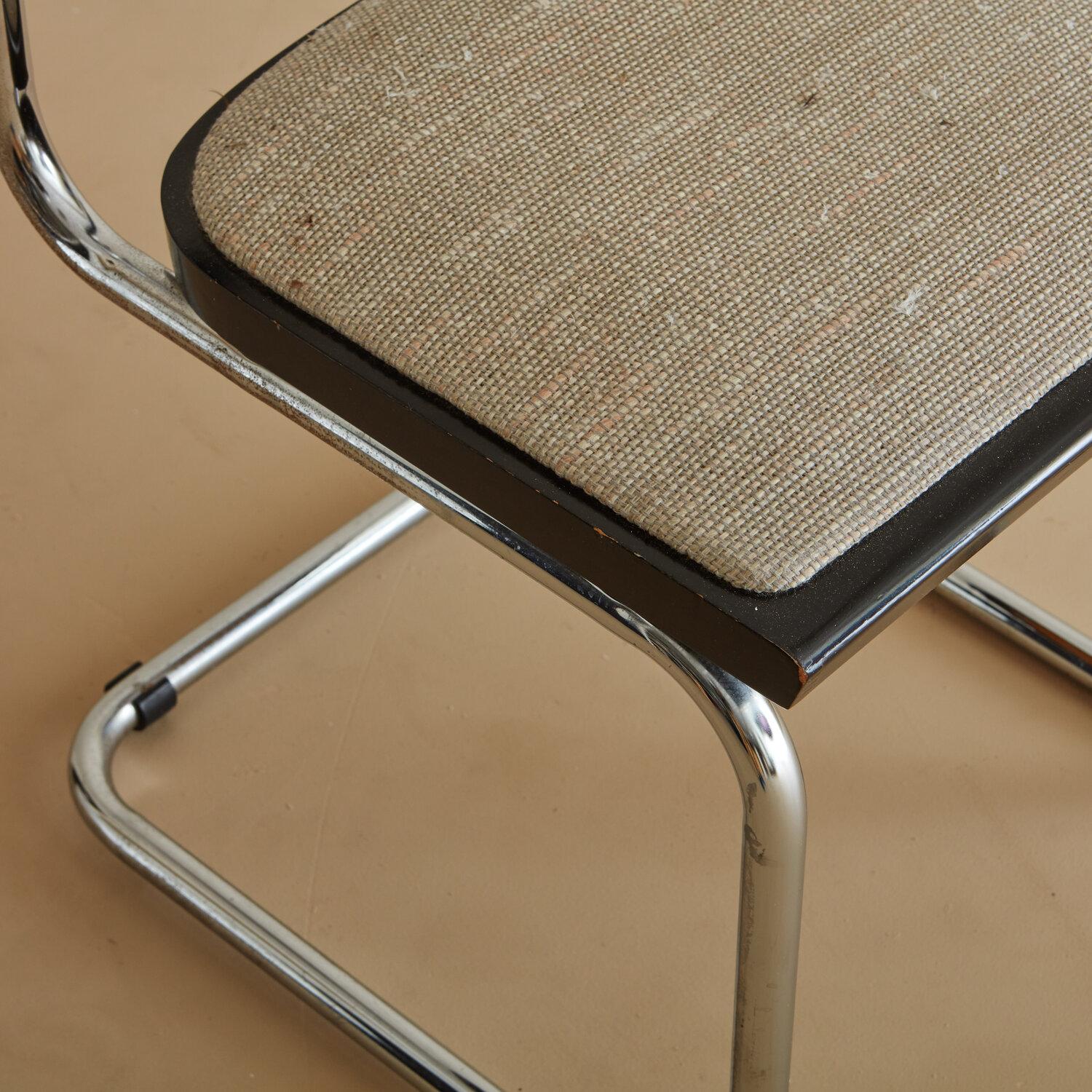 Chrome Cantilevered Desk Chair in the Style of Marcel Breuer 4