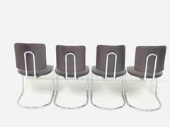 Chrome Chairs by Prof. F. A. Breuhaus, Model ST 17, 1934