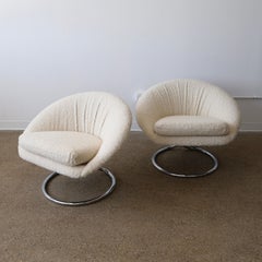 Chromstühle von Renato Zevi, ein Paar