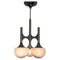 Lustre chromé de Gaetano Sciolari, Italie, années 1960