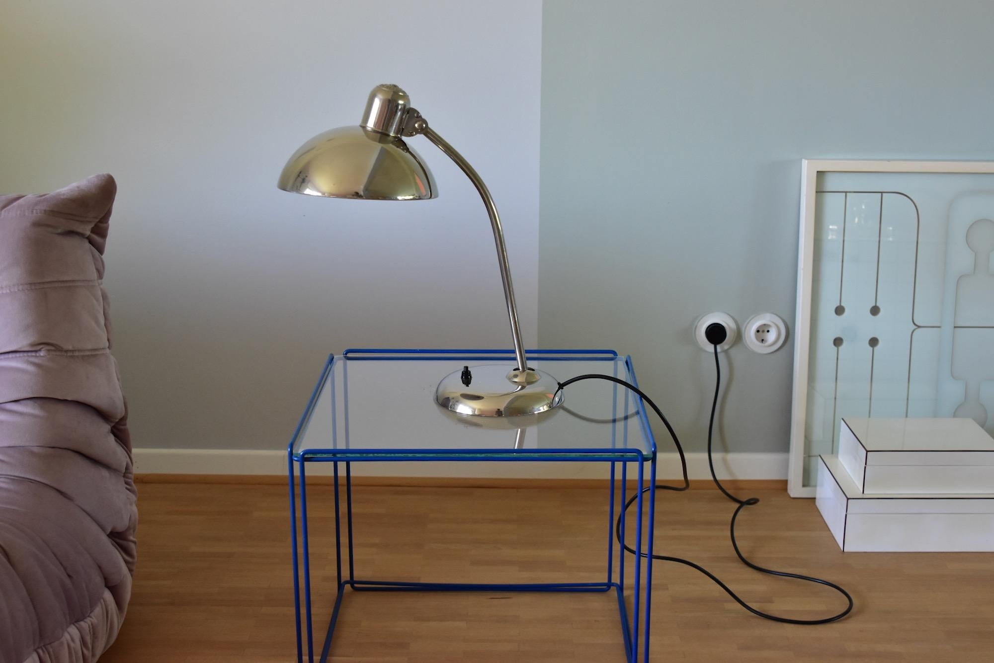 Chrome Christian Dell Table Lamp 6556 by Kaiser Idell Bauhaus, Germany 5
