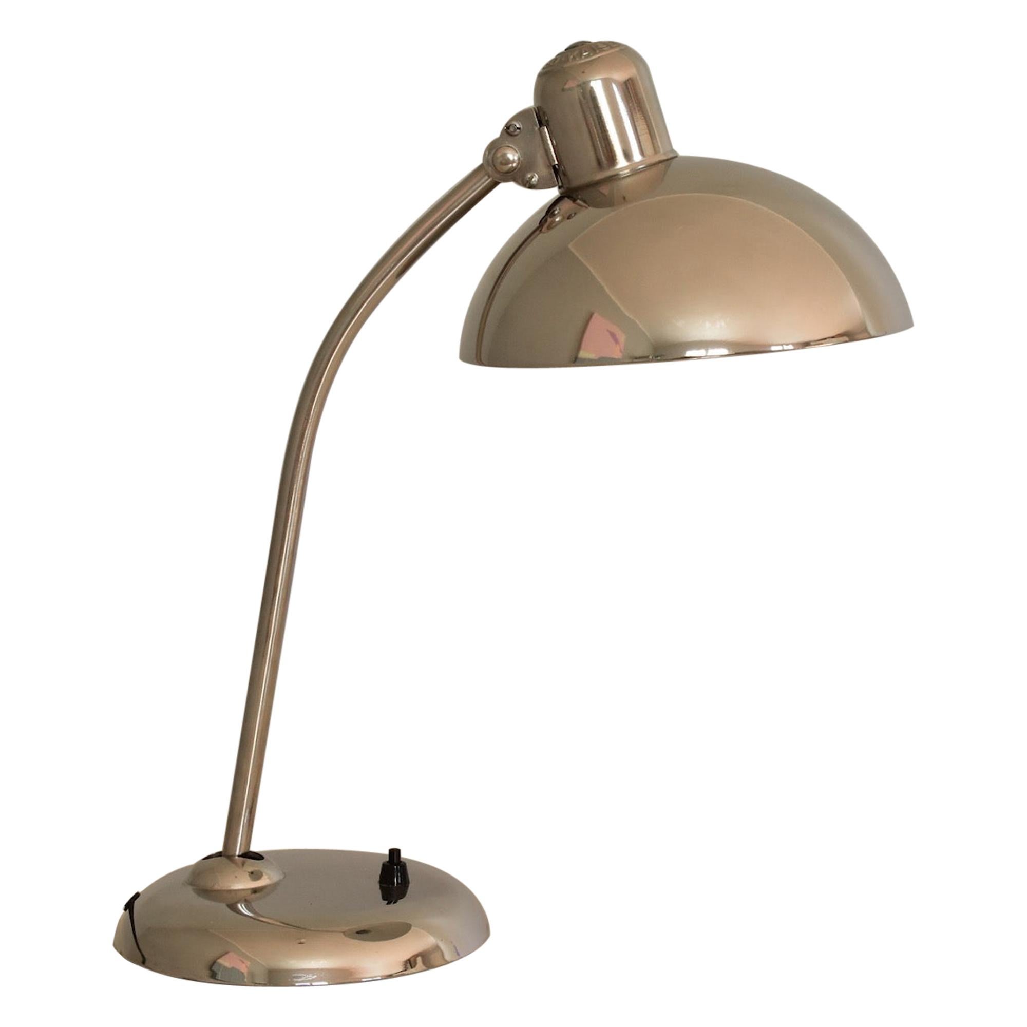 Chrome Christian Dell Table Lamp 6556 by Kaiser Idell Bauhaus, Germany