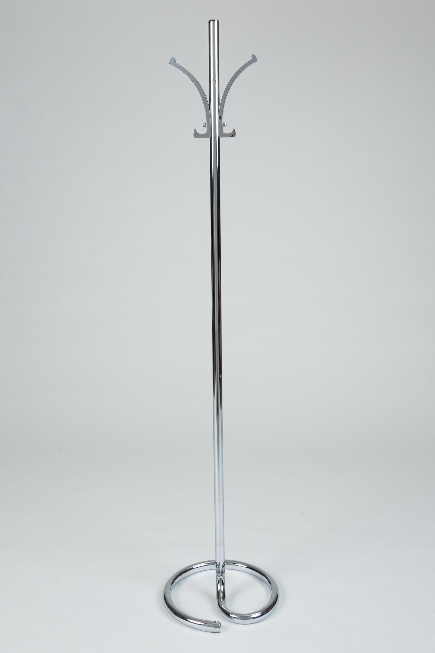 Chrome Coat Tree by Gilbert Rohde for Troy Sunshade Co. at 1stDibs