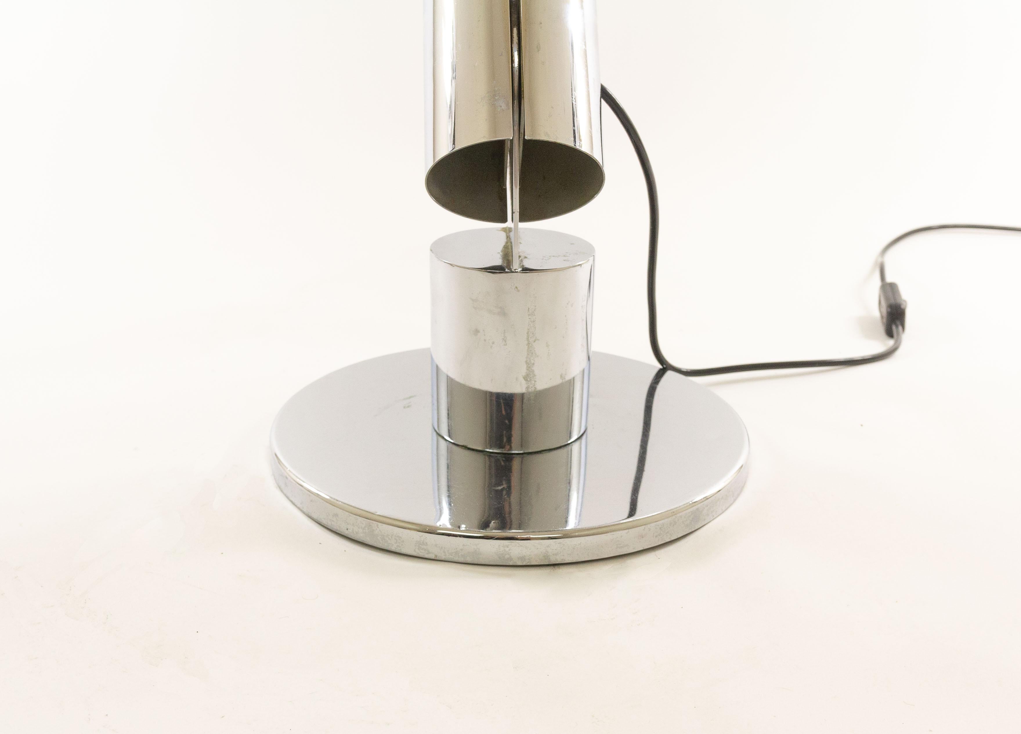 Chrome Cobra Table Lamp by Gabriele D'Ali for Francesconi, 1970s For Sale 3