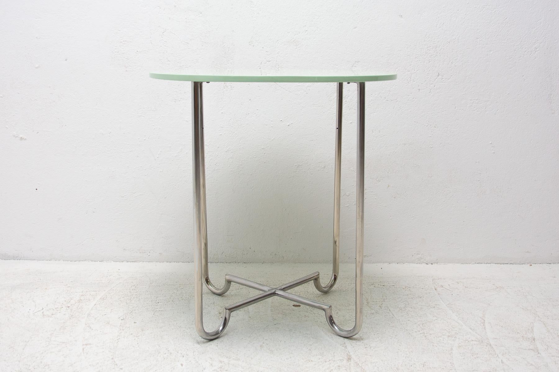 Chrome Coffee Table by Hynek Gottwald, 1930´s, Bohemia For Sale 5