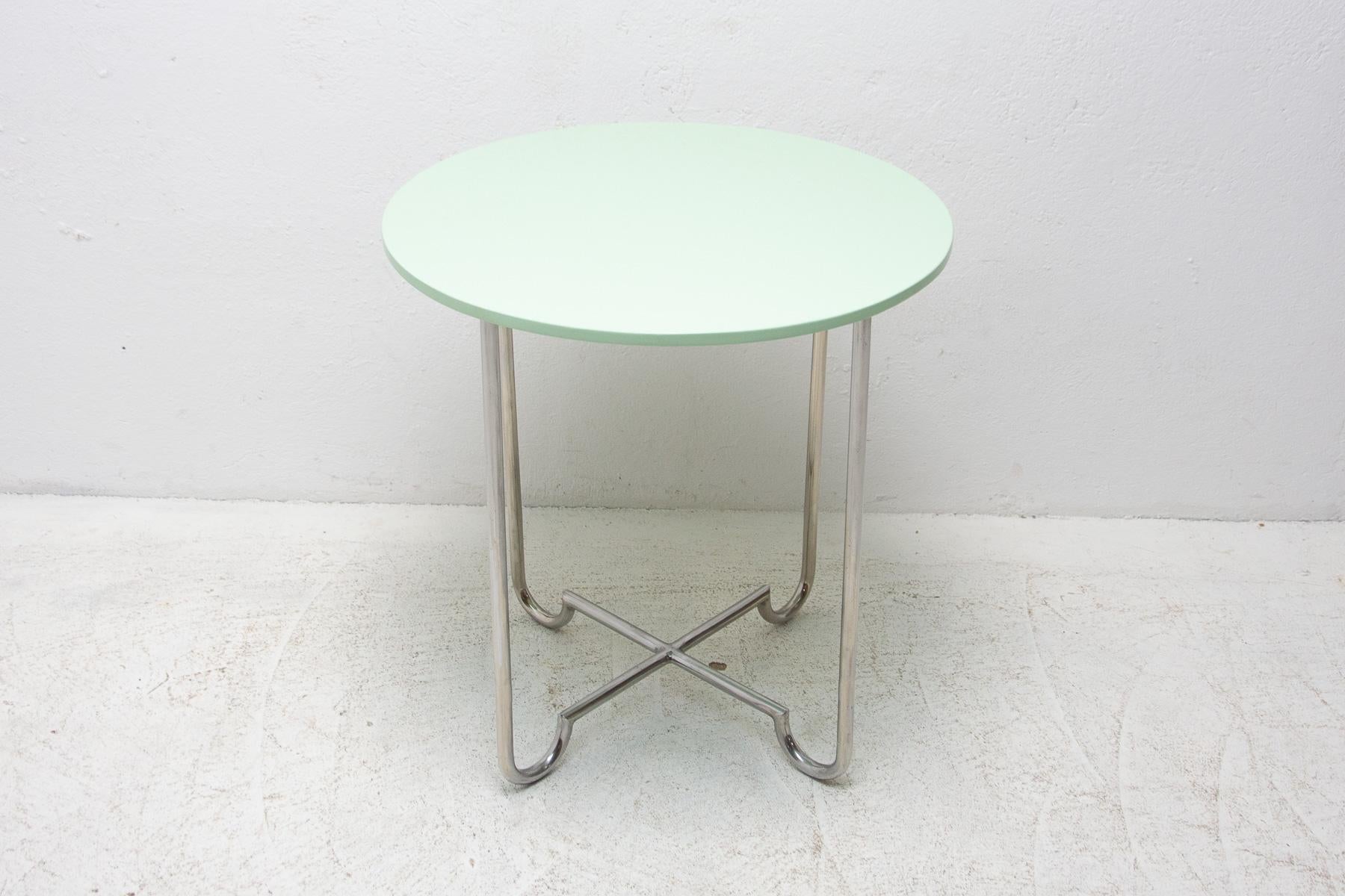 Chrome Coffee Table by Hynek Gottwald, 1930´s, Bohemia For Sale 6