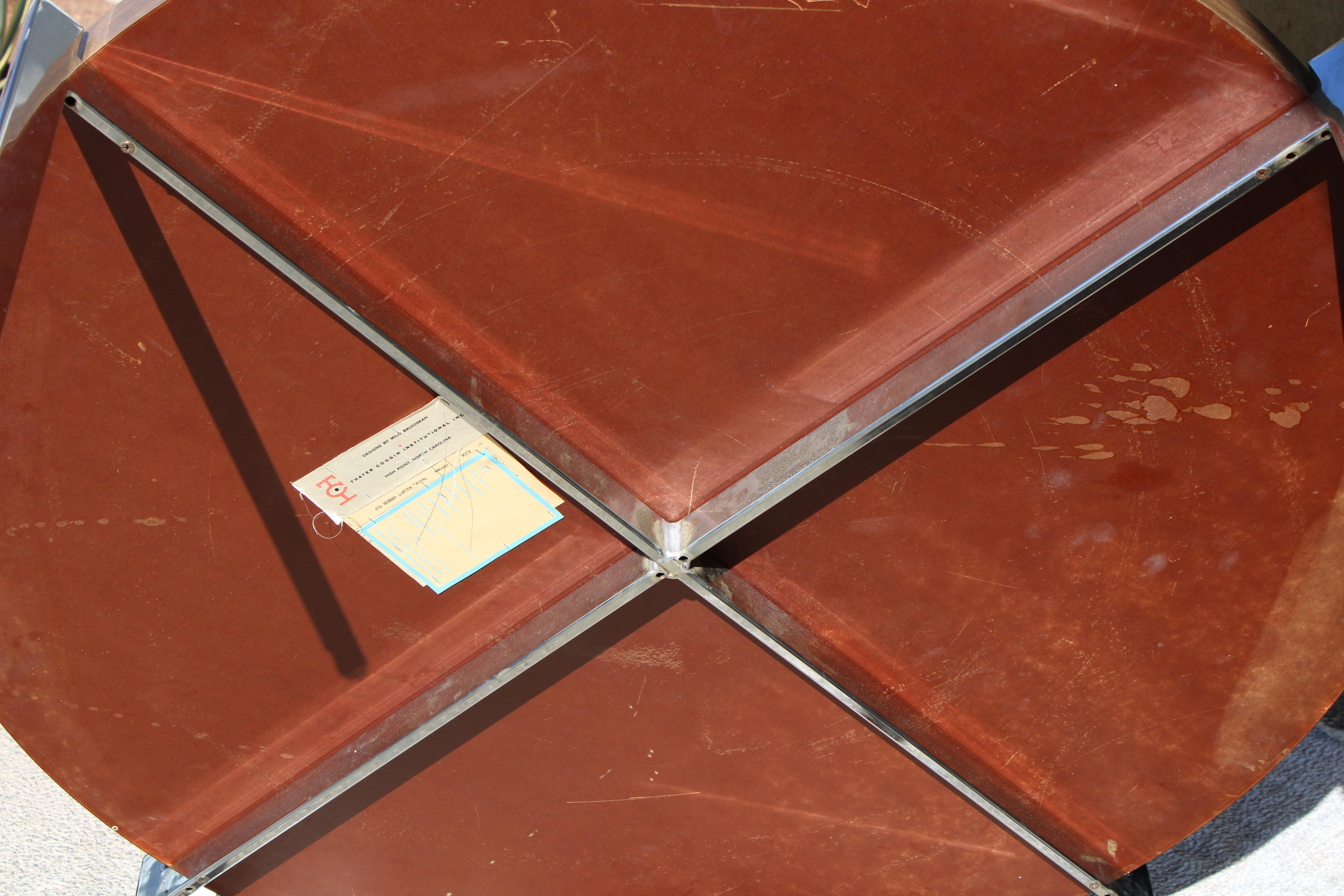 American Chrome Coffee Table by Milo Baughman for Thayer Coggin For Sale