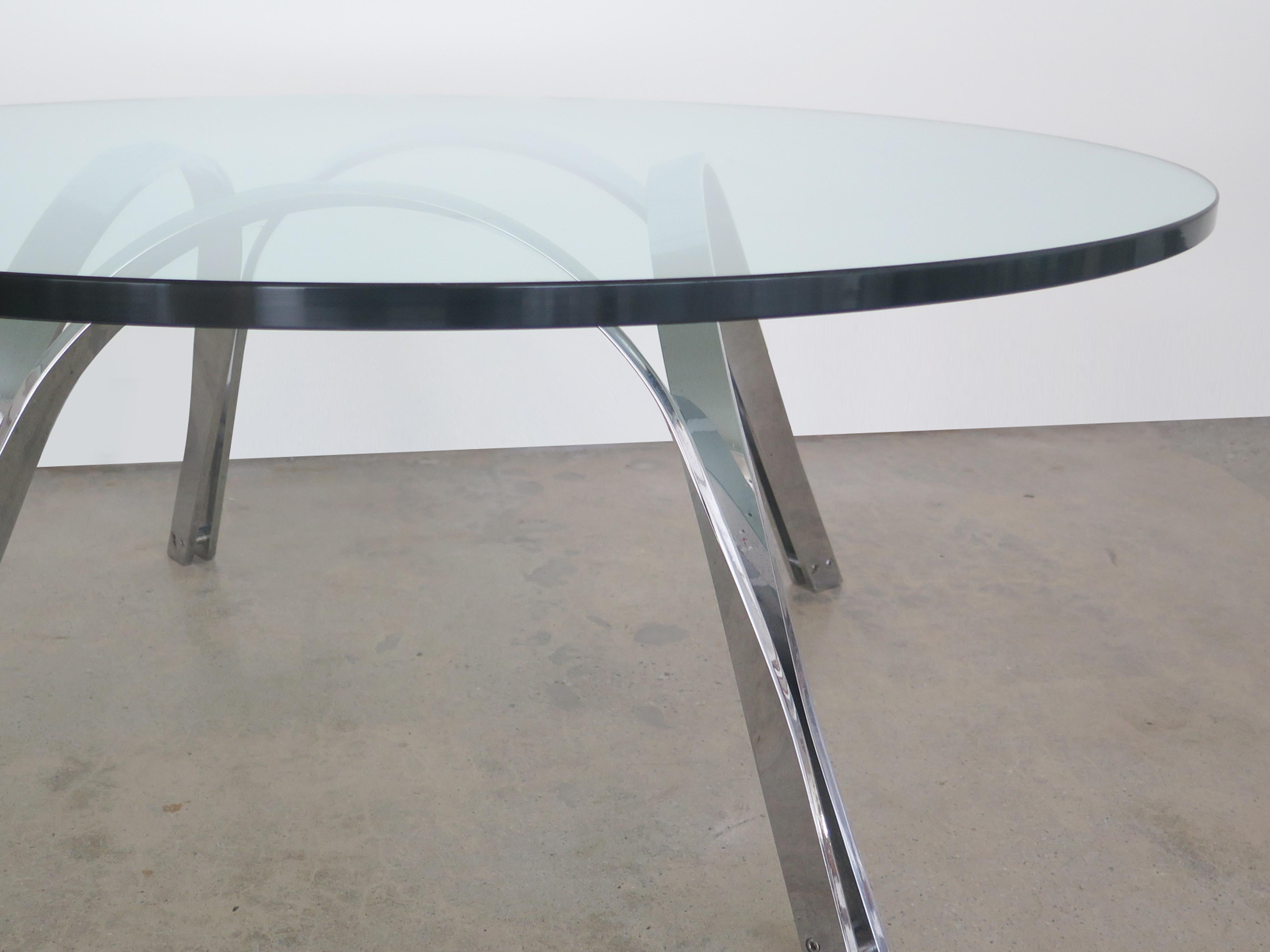 Table basse chromée de Roger Sprunger pour Dunbar en vente 2