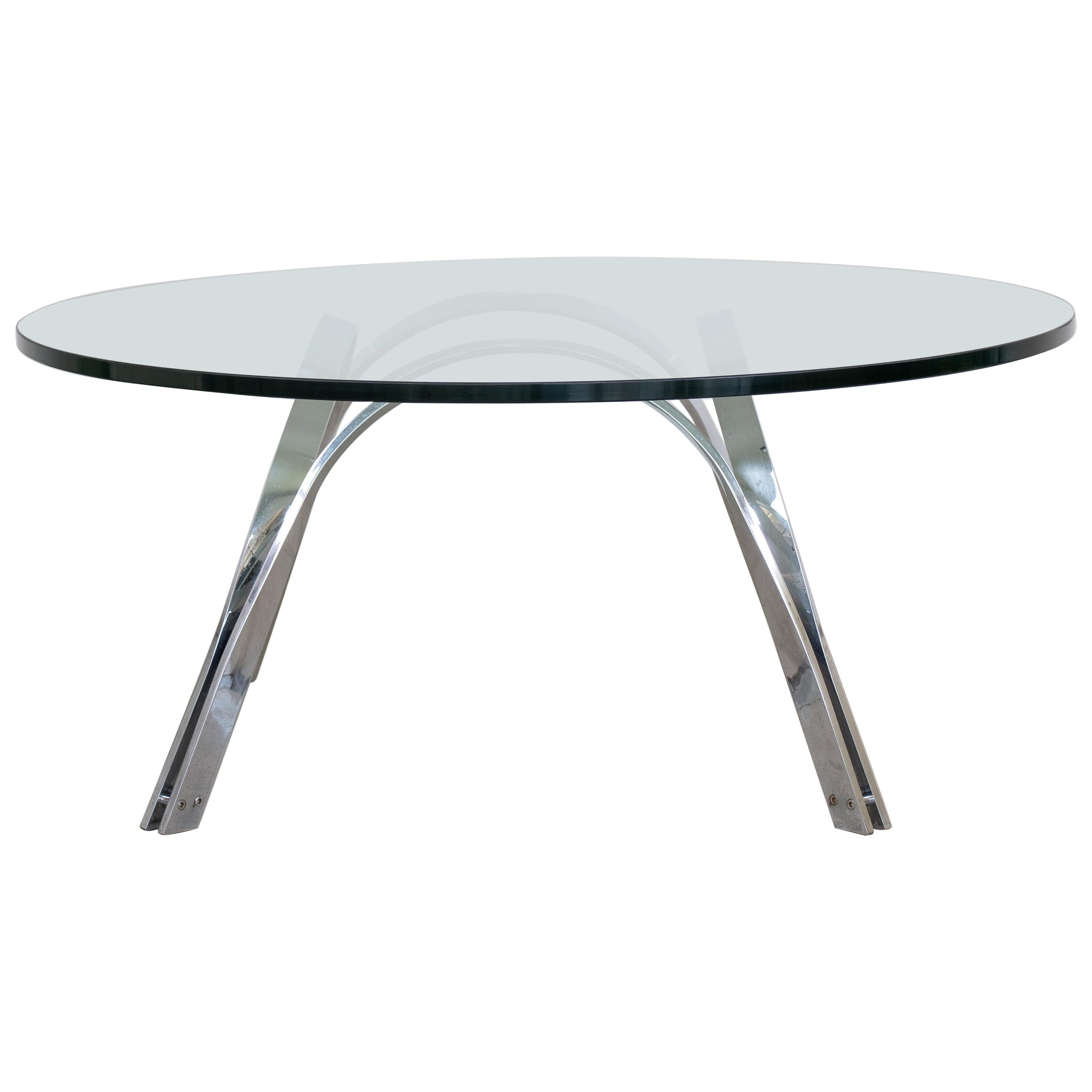 Chrome Coffee Table by Roger Sprunger for Dunbar