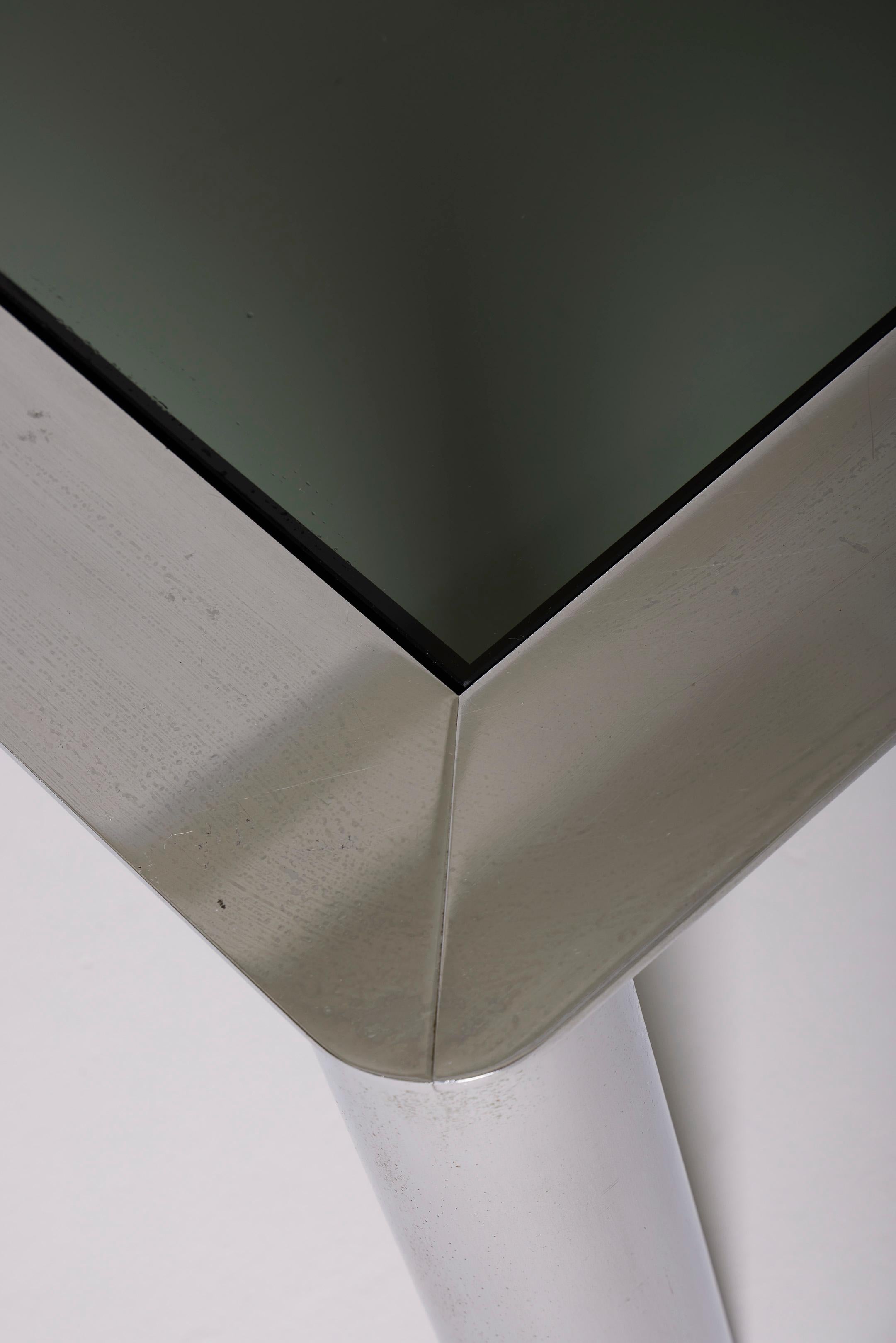Metal Chrome coffee table by Sergio Mazza