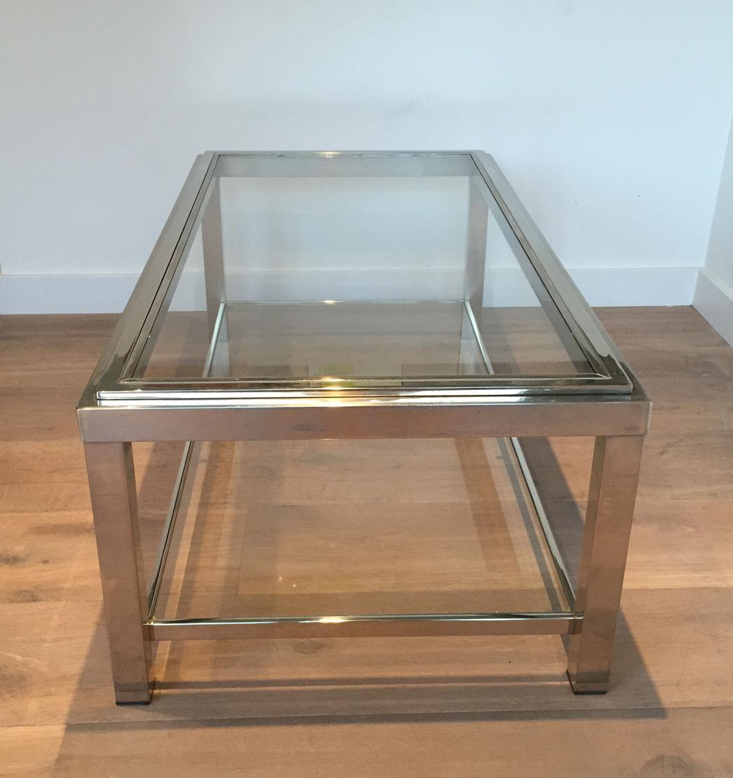 Chrome coffee table For Sale 7