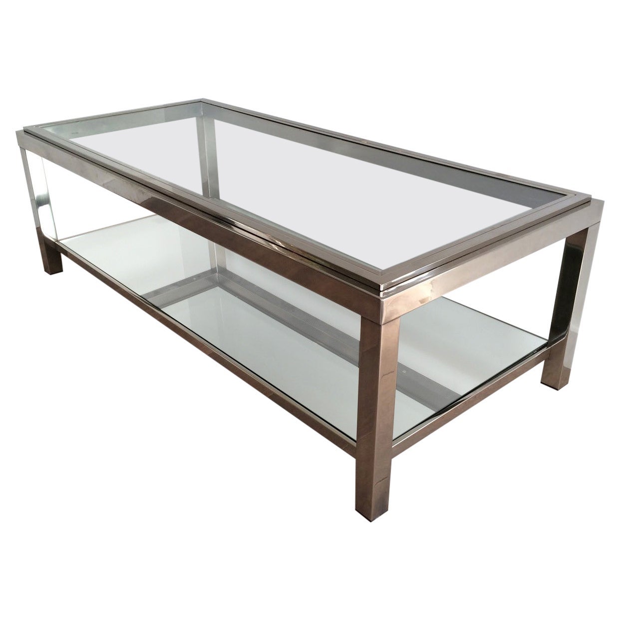 Chrome Coffee Table, French Work, Circa 1970