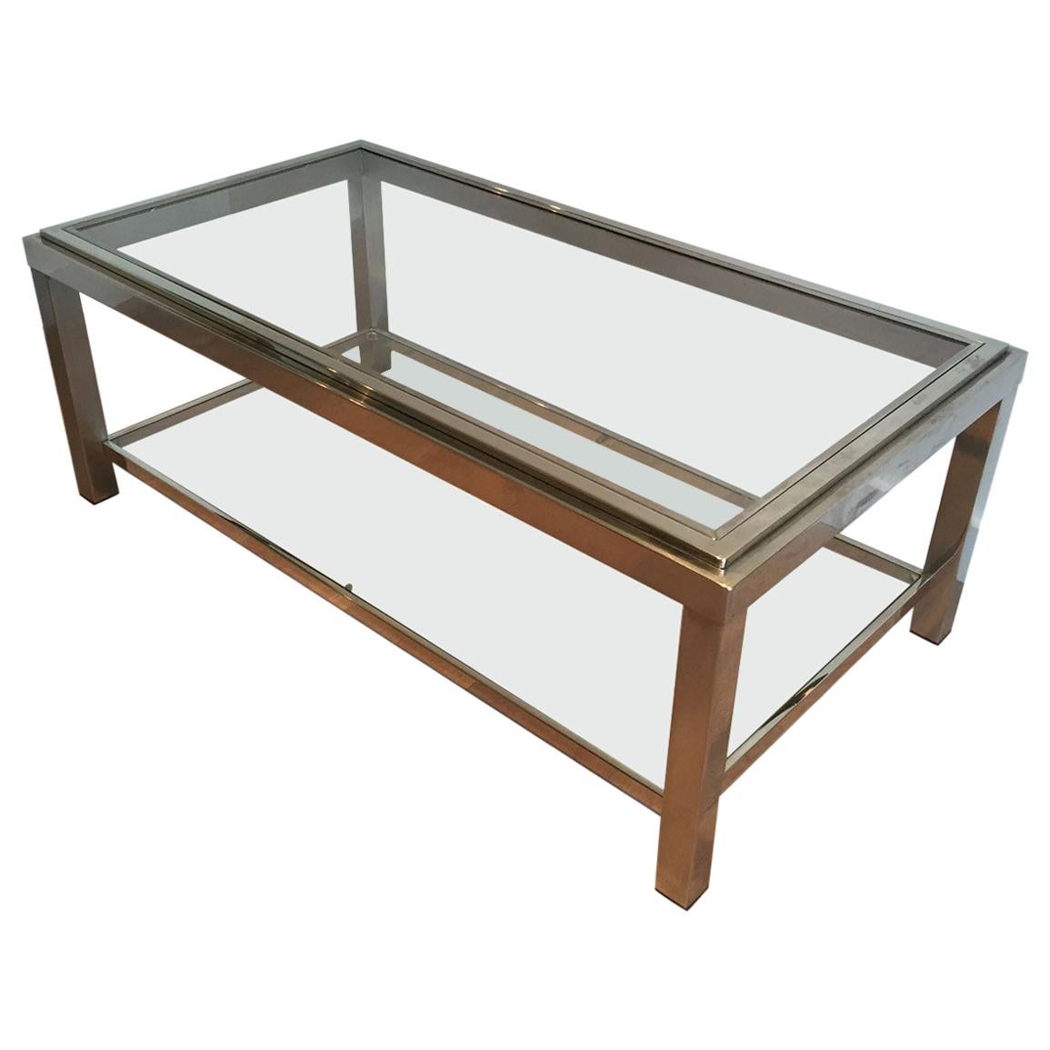 Chrome Coffee Table, Very Nice Quality, circa 1970 For Sale