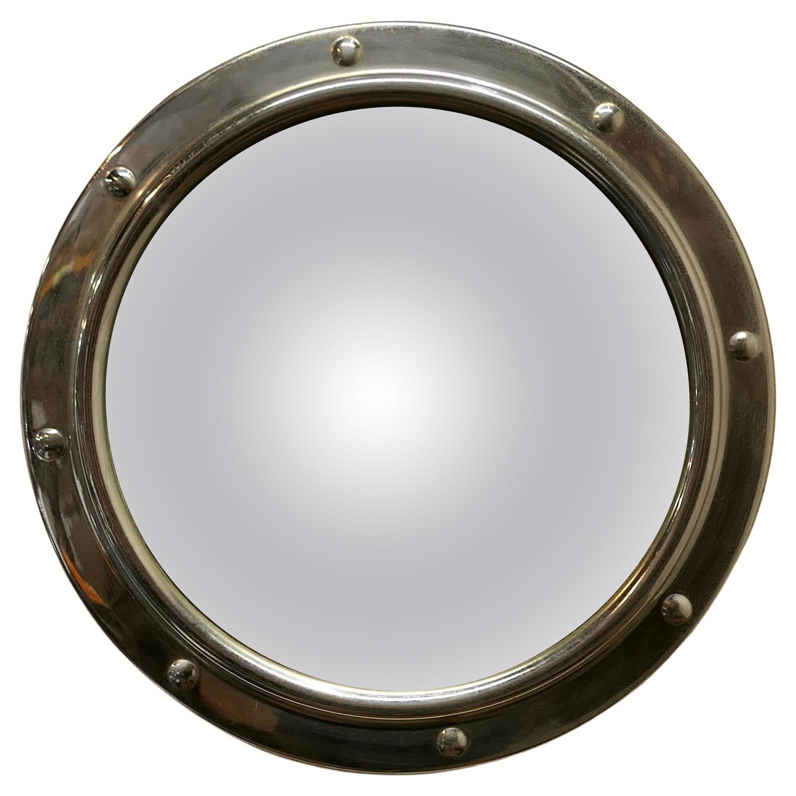 Chrome Convex Wall Mirror