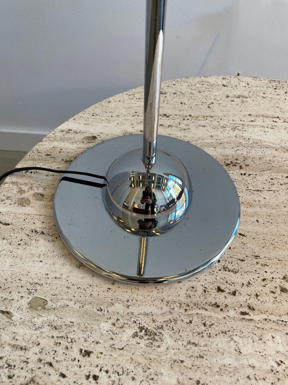 Chrome Counterweight Desk Lamp by Optelma, Switzerland In Good Condition In Long Island City, NY