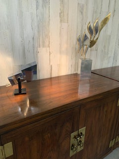 Chrome Cube Table Lamp / Sconce by Robert Sonneman