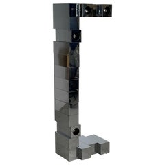 Chrome Cubist Floor Lamp
