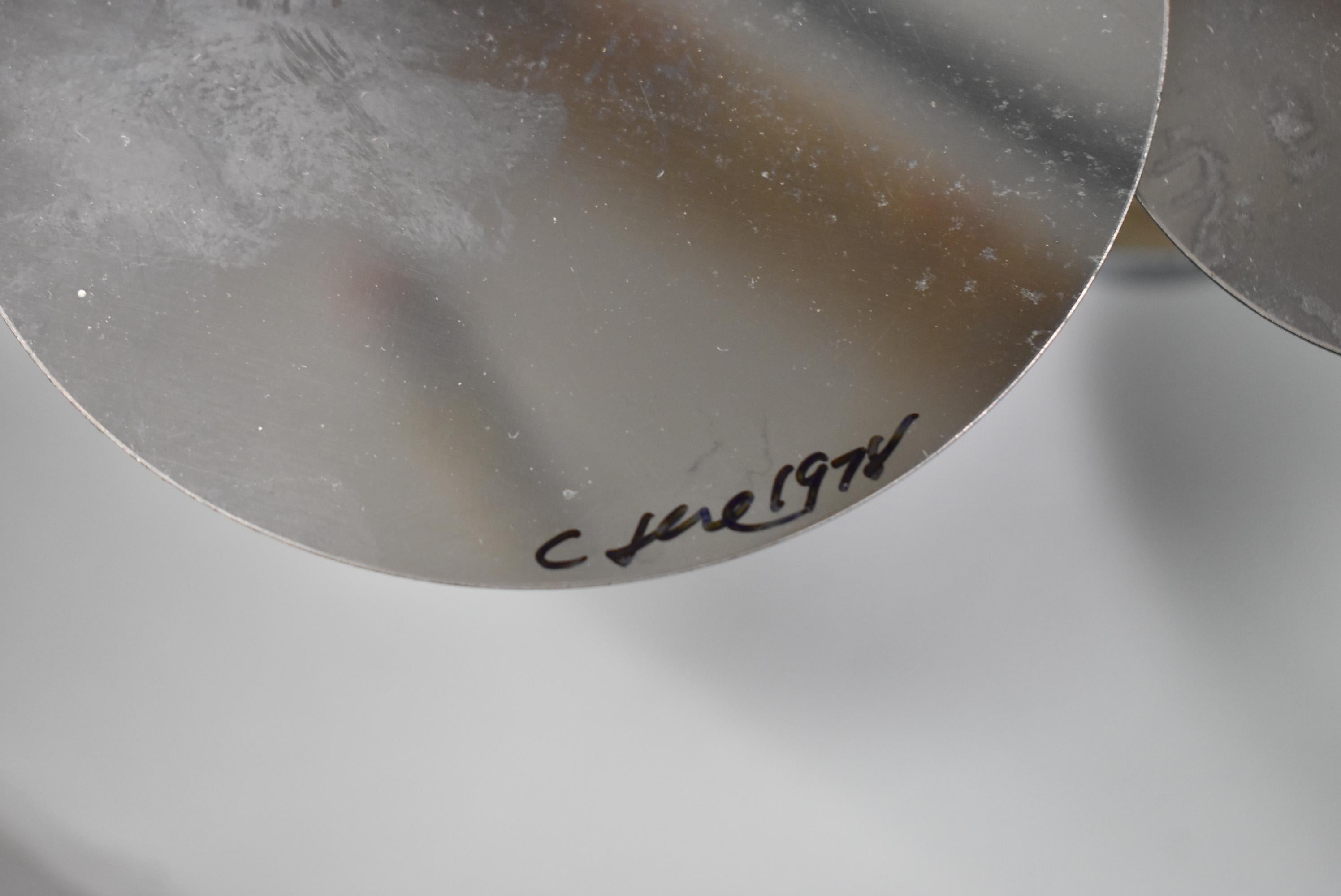Cut Steel Chrome Curtis Jere Raindrops