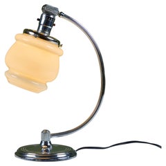 Chrome Curved Stem Table Lamp for Chase USA