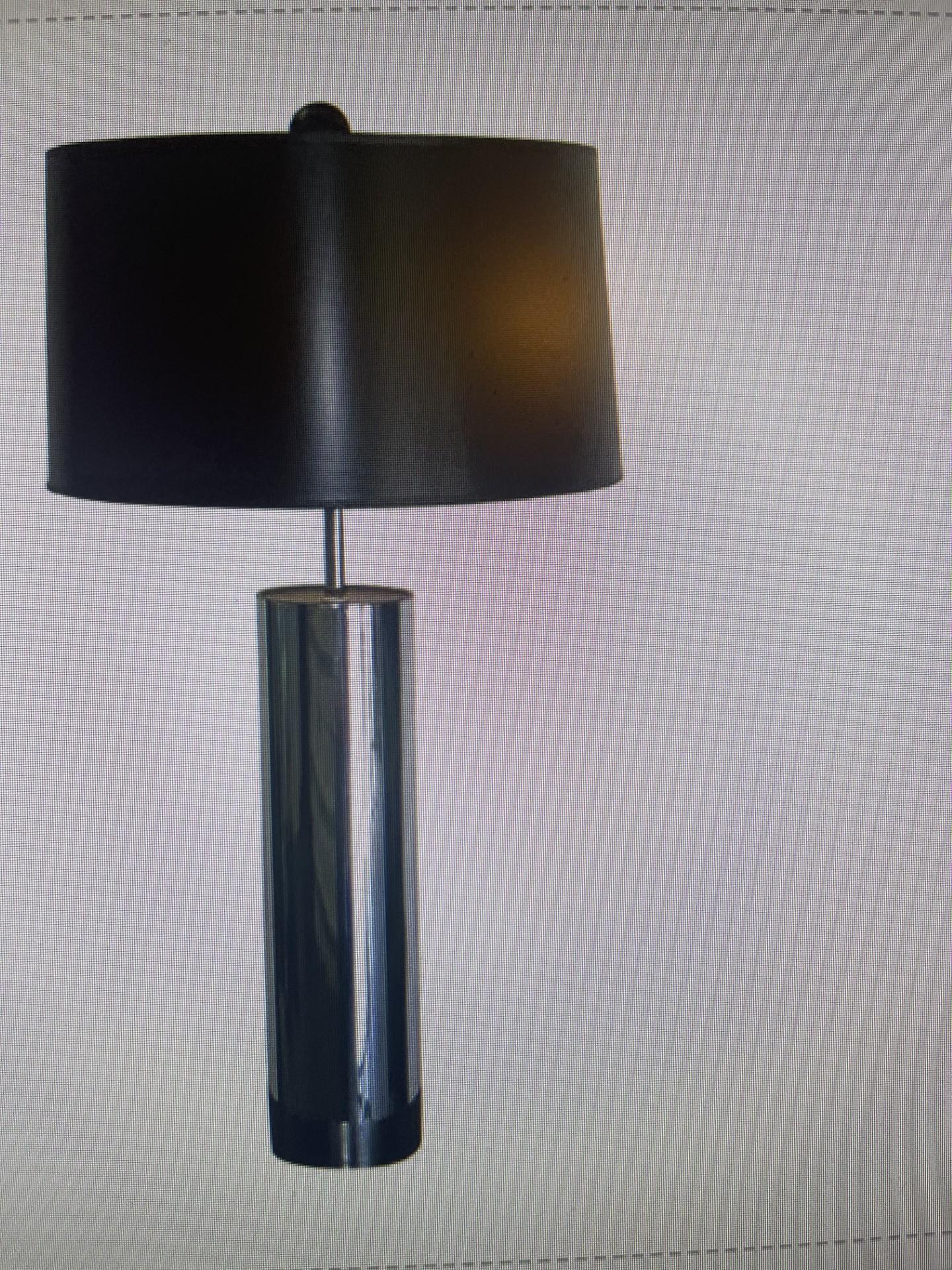 Polished  Chrome Cylinder Lamp 1980s A Trend returning. For Sale