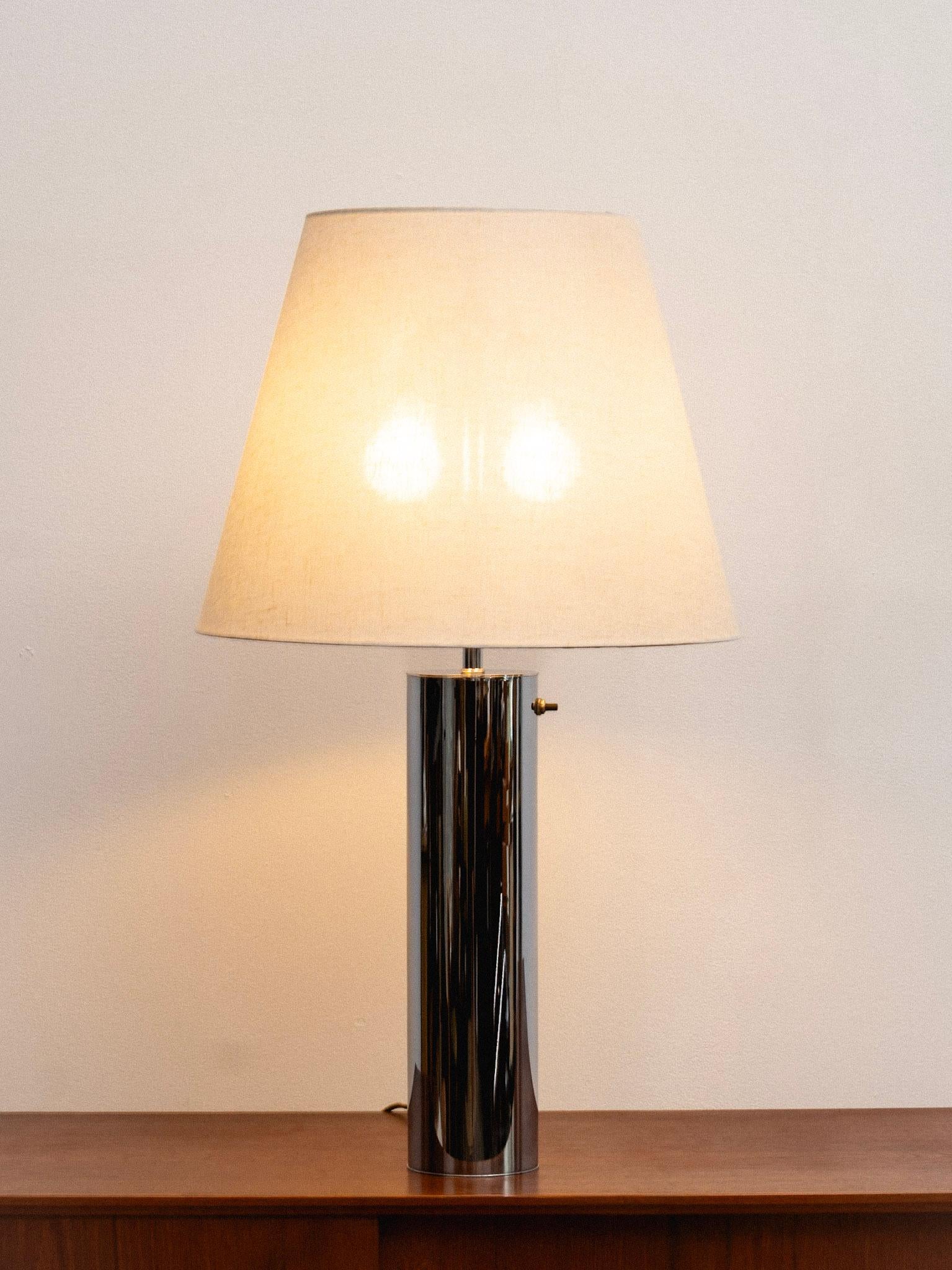 Lámpara de Sobremesa Cilindro Cromo by Von Nessen en venta 3