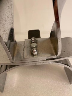 Verchromte tanzende Flammen Andirons