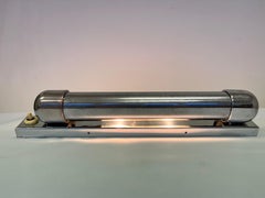Chrome design Bauhaus Wall Lamp, 1930s - Czechoslovakia