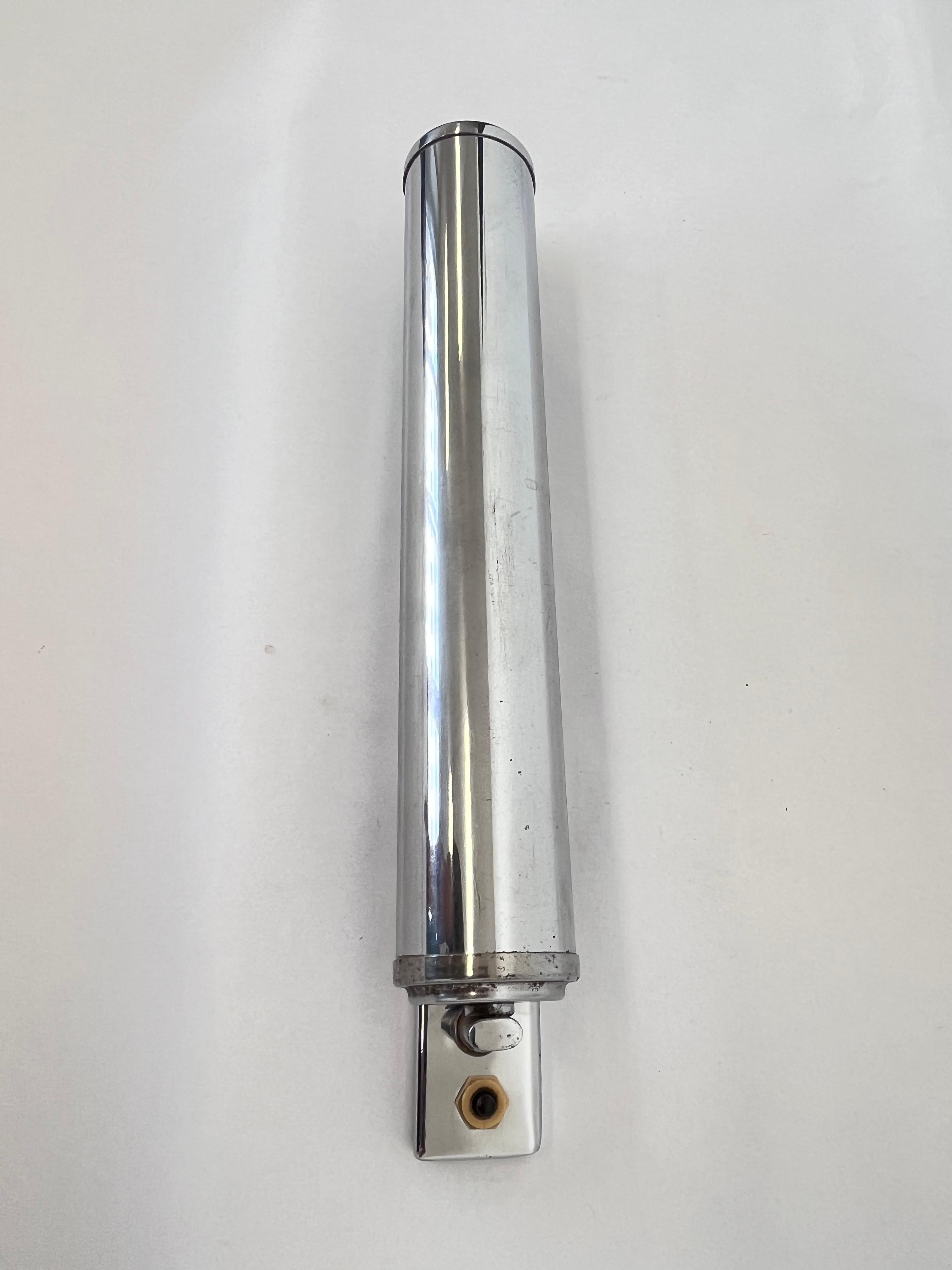Chrome Design Bauhaus Wall Lamp, 1930s - Czechoslovakia For Sale 2
