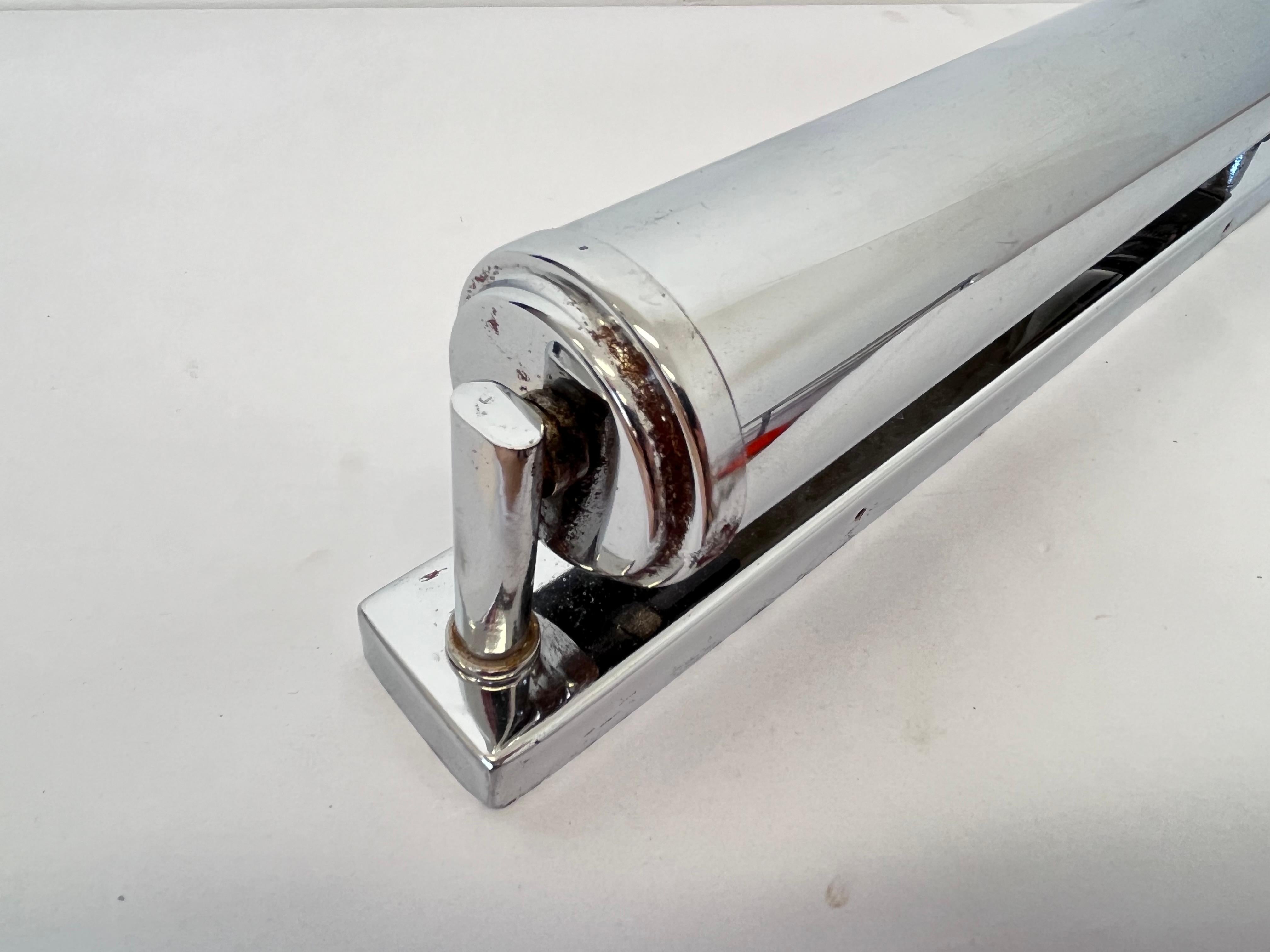 Chrome Design Bauhaus Wall Lamp, 1930s - Czechoslovakia For Sale 4