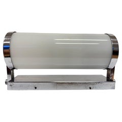 Chrome design Bauhaus Wall Lamp, 1930s - Czechoslovakia