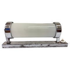 Chrome design Bauhaus Wall Lamp, 1930s - Czechoslovakia