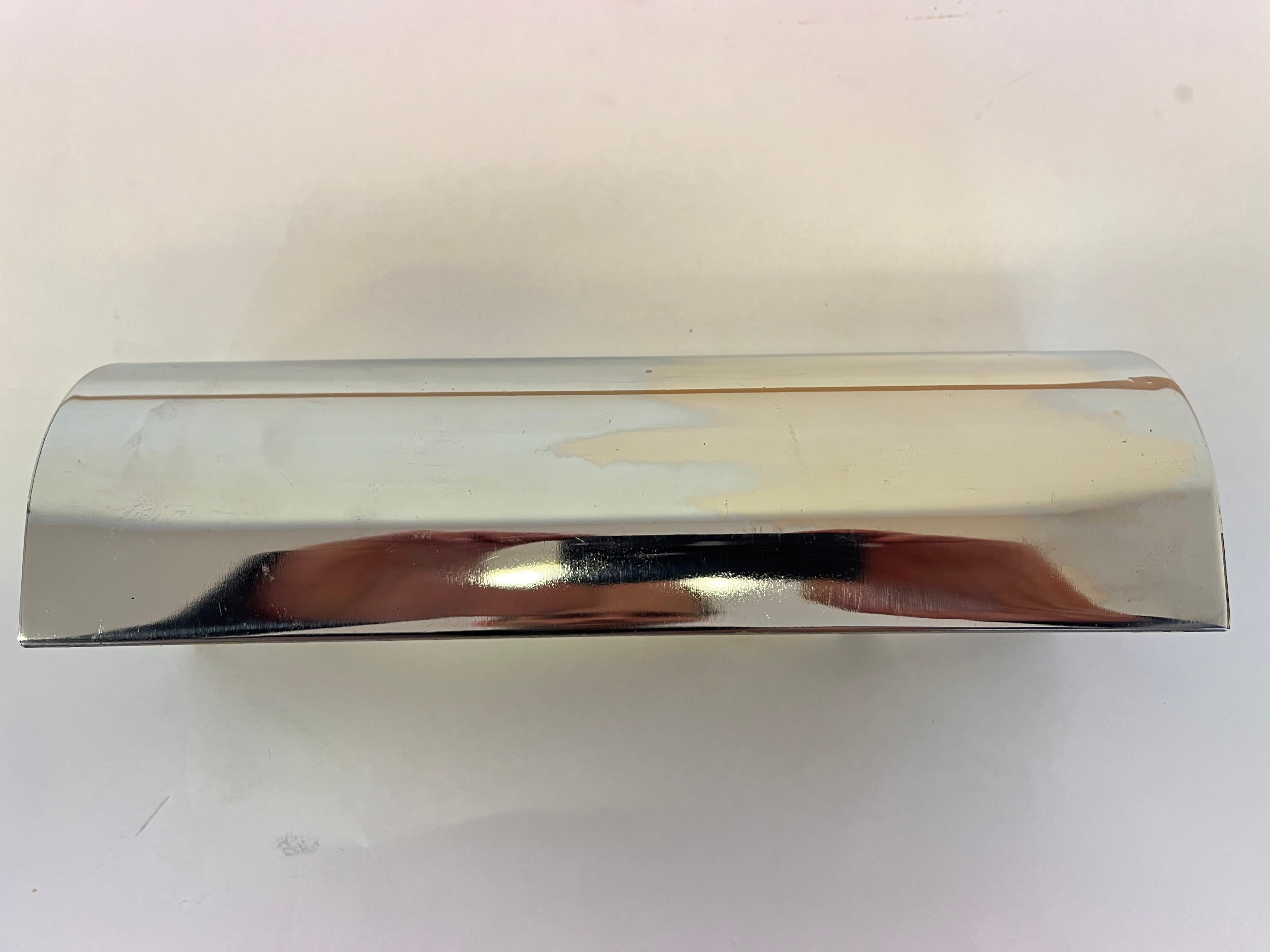 Lámpara de pared Bauhaus de diseño cromado de Napako, años 30 - Checoslovaquia mediados del siglo XX en venta